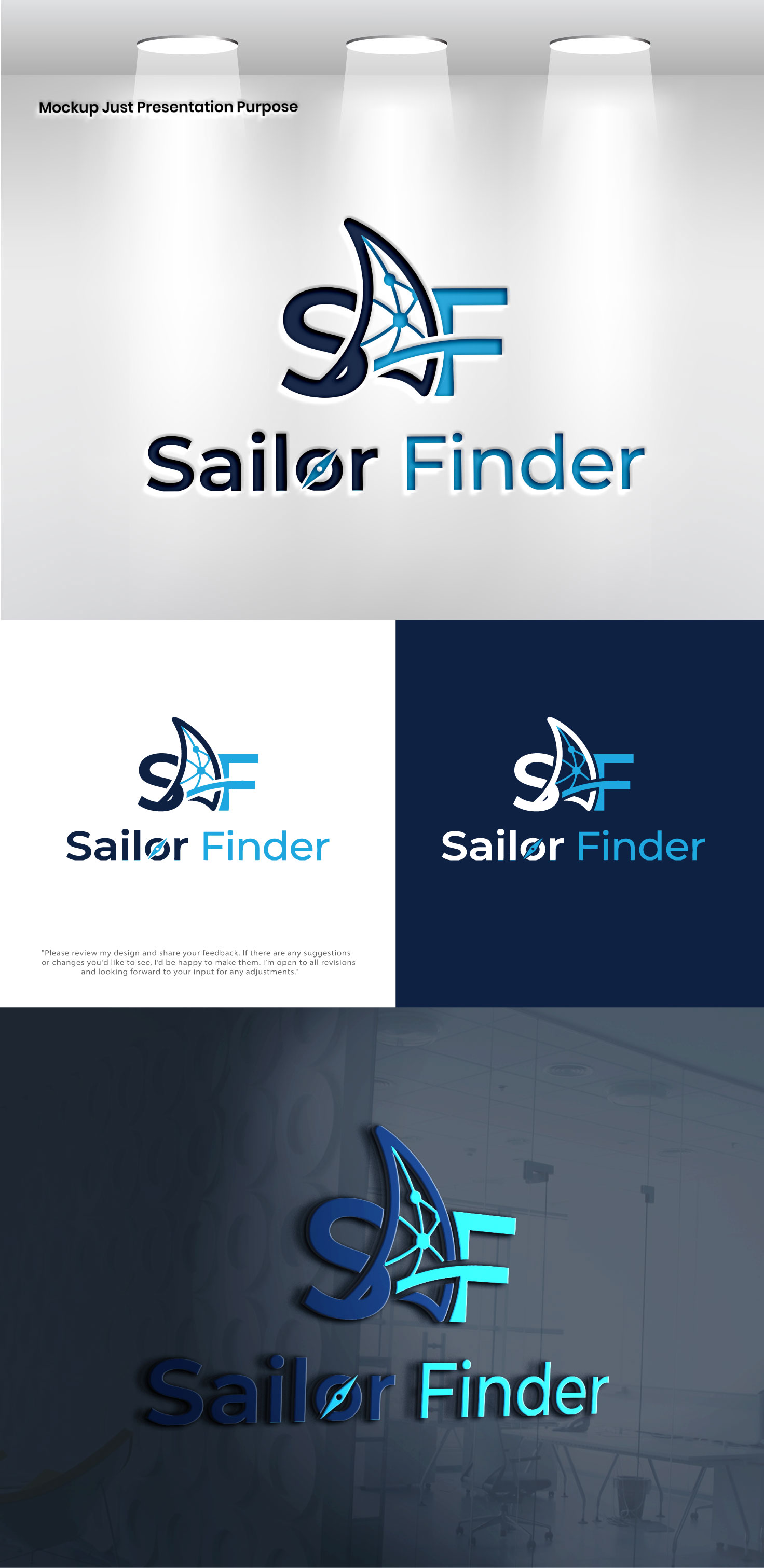 Logo Design by VectorForge for Sailor Finder | Design #36535375