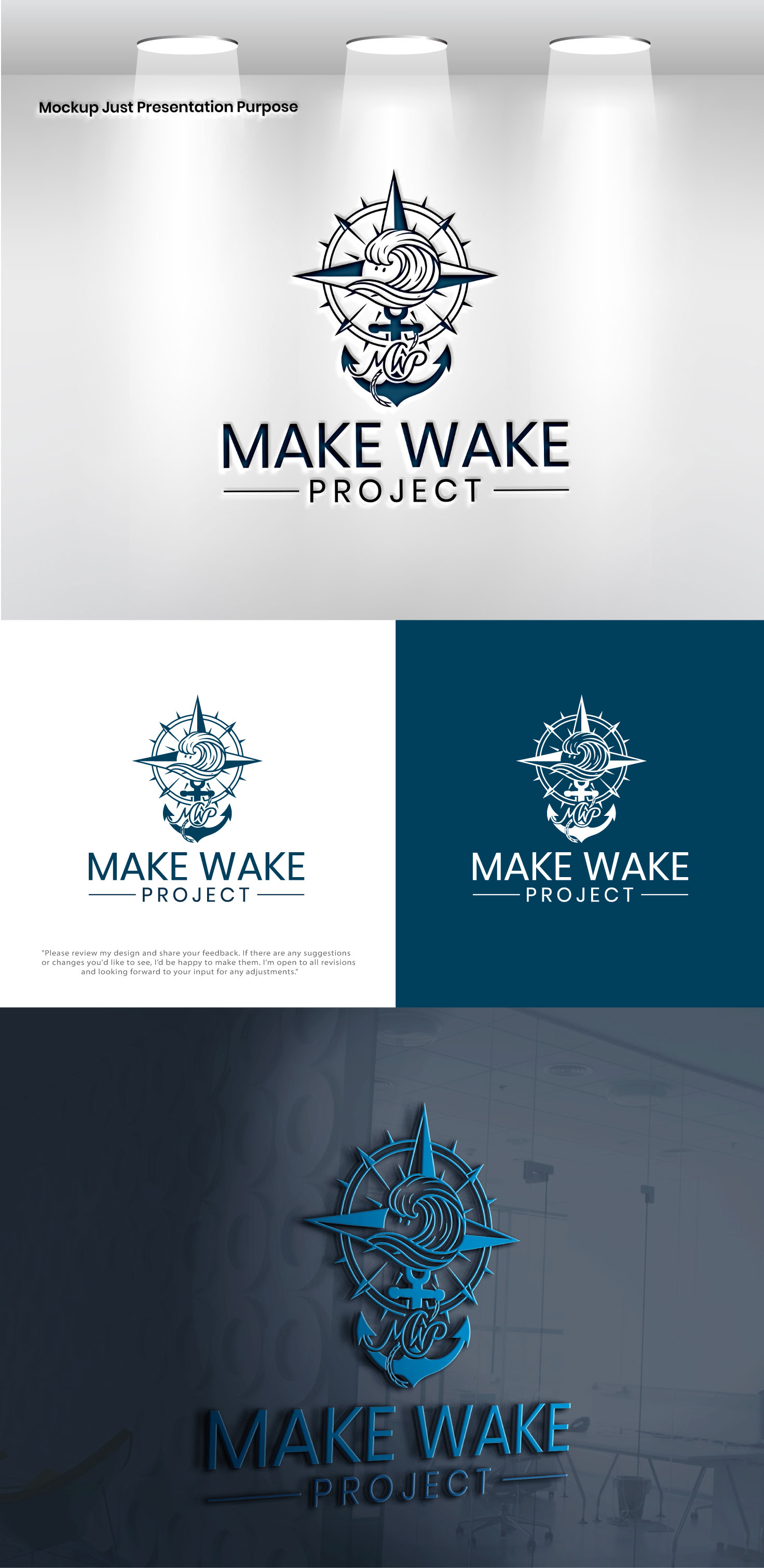 Diseño de Logo por VectorForge para MakeWakeProject.com | Diseño #36559143