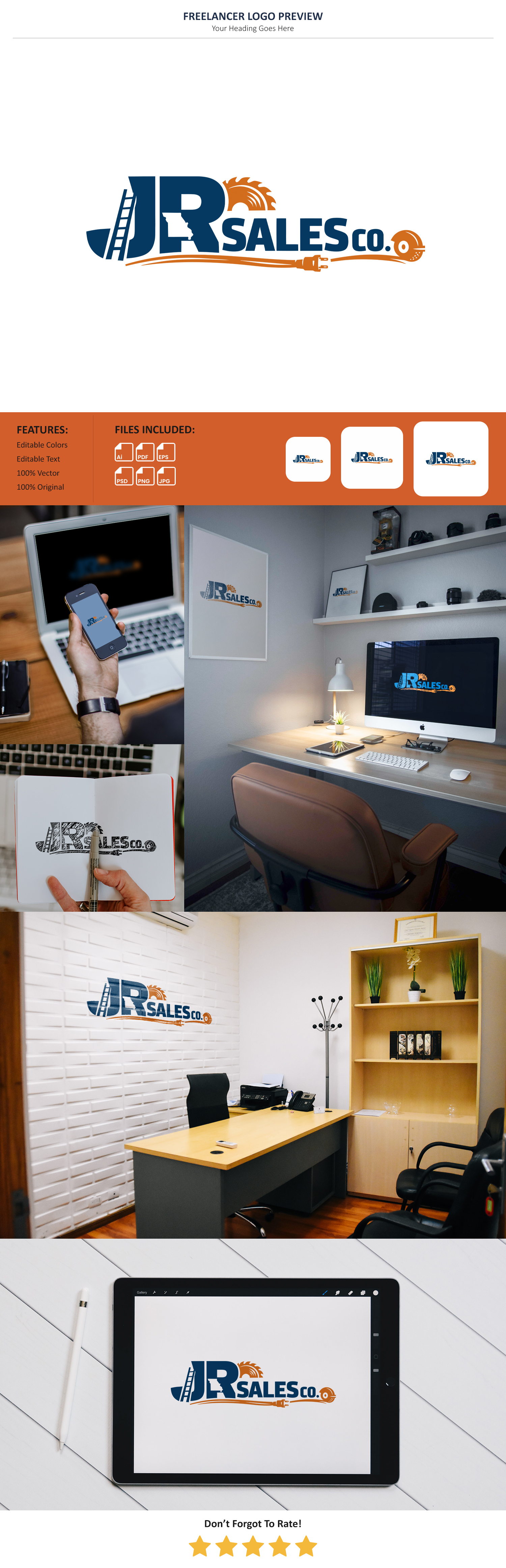 Logo Design by VectorForge for JR Sales | Design #36544996