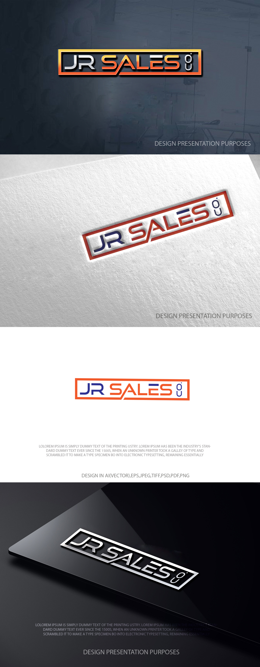 Logo Design by zebronicgraphic for JR Sales | Design #36544407
