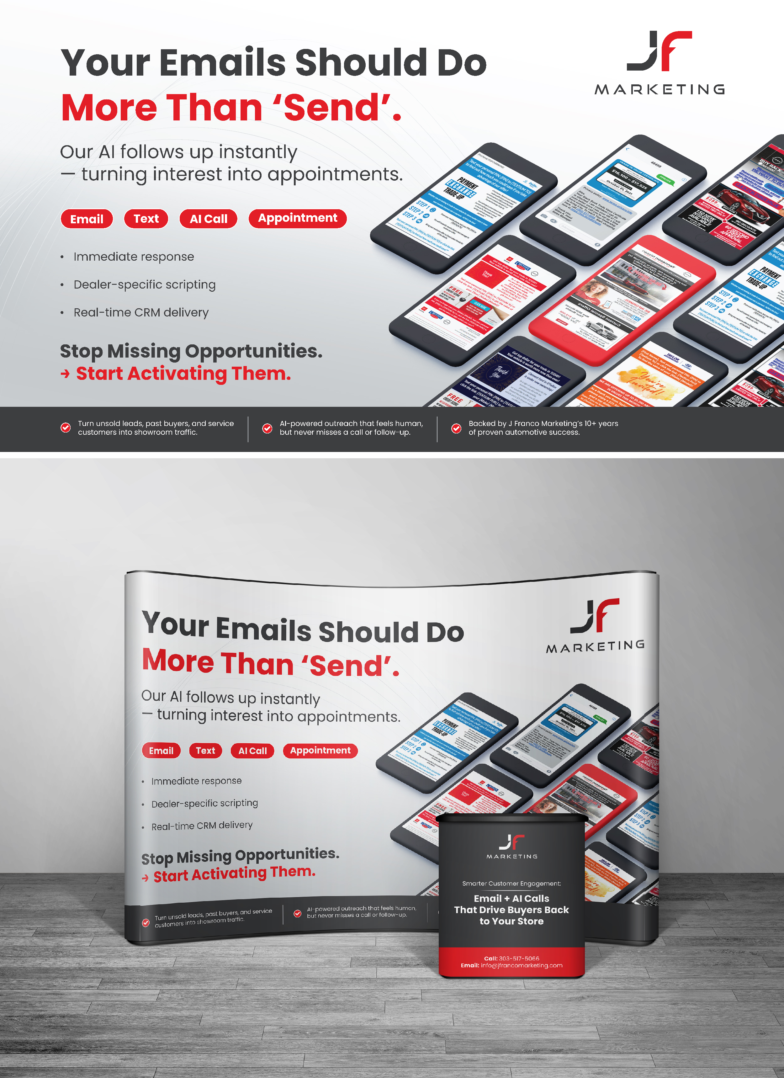 Design de Stand d'Exposition par Designed by MS pour J Franco Marketing  | Design #36557919