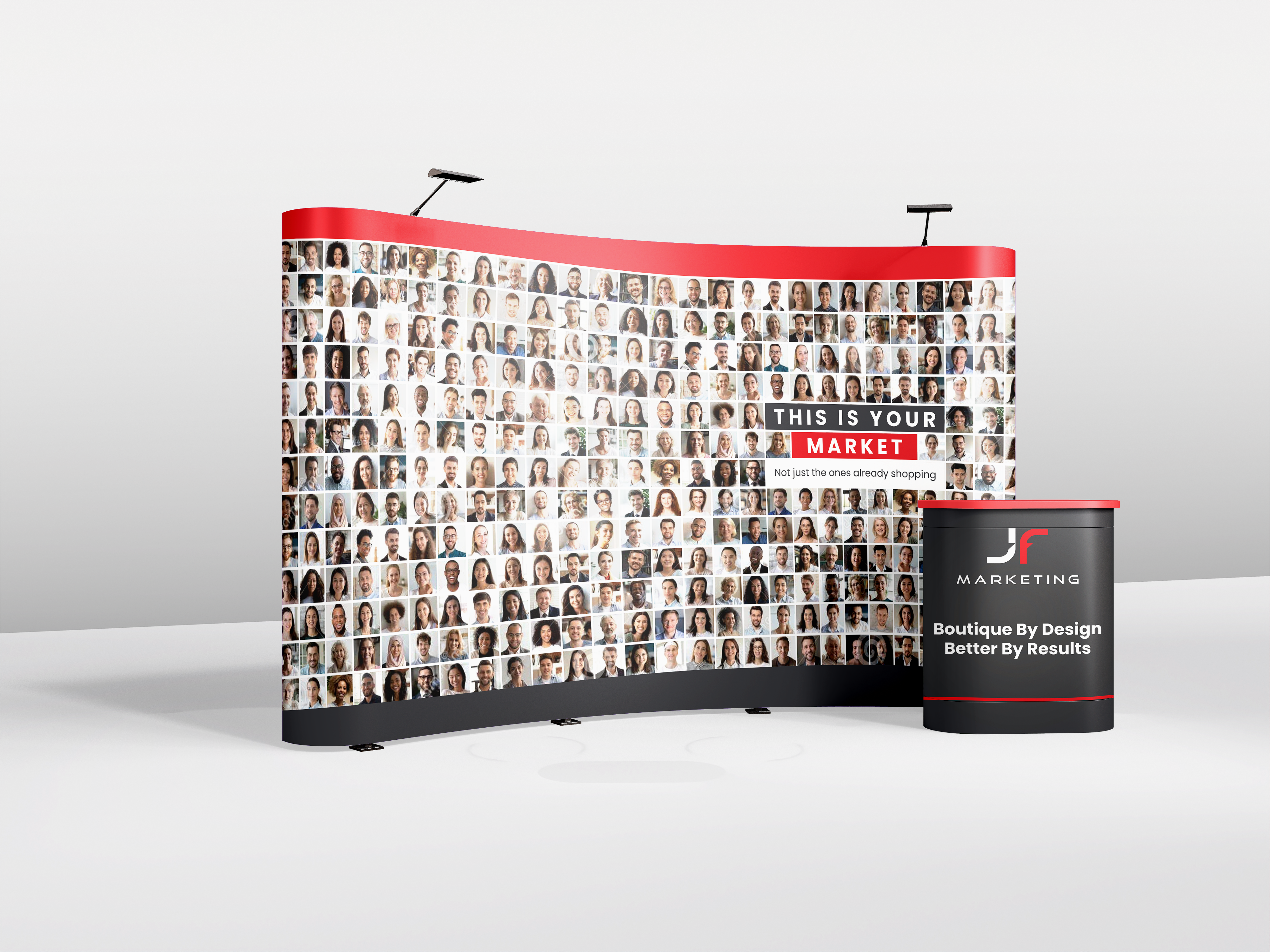 Design de Stand d'Exposition par Designed by MS pour J Franco Marketing  | Design #36645641