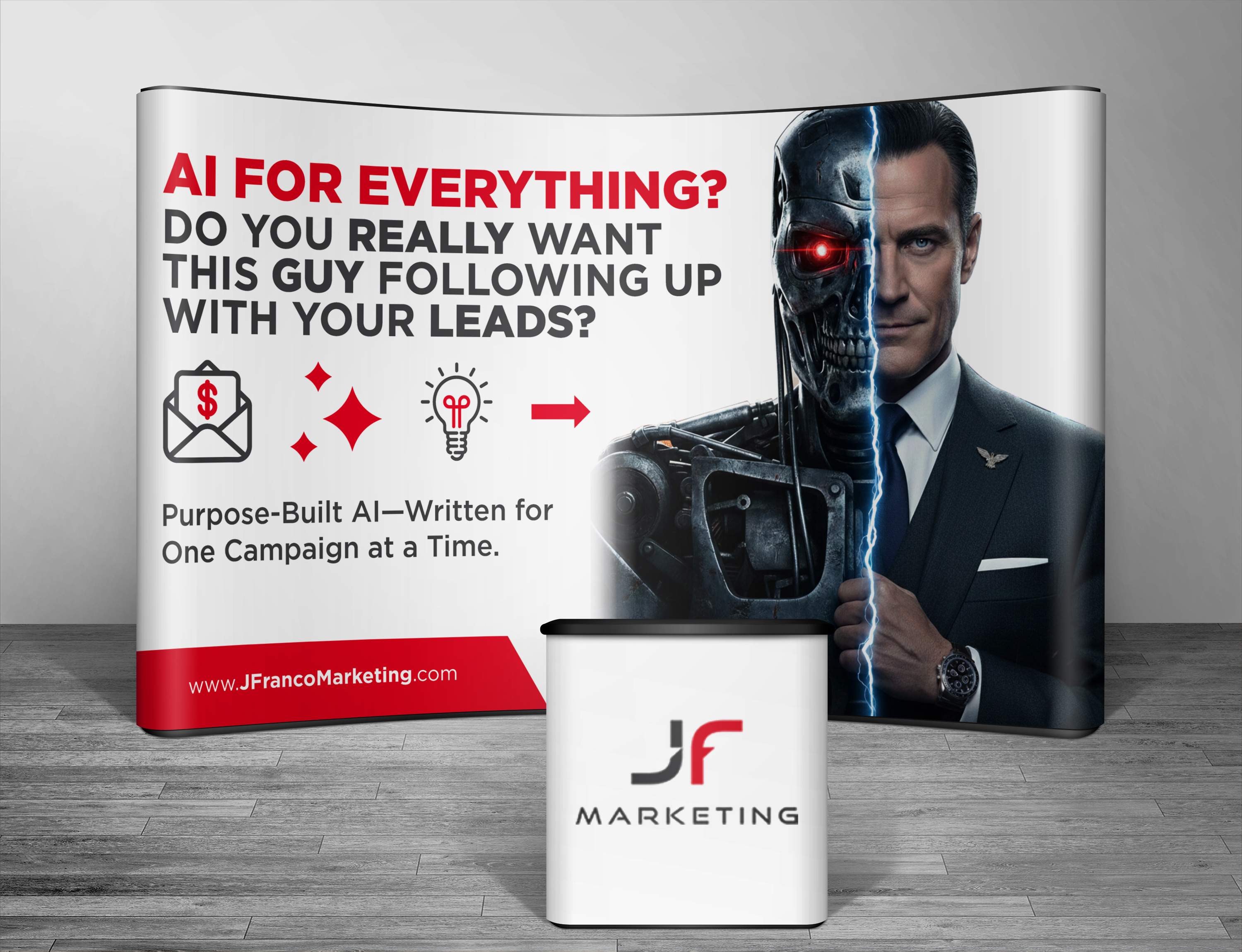 Design de Stand d'Exposition par VCreativeidea pour J Franco Marketing  | Design #36563874