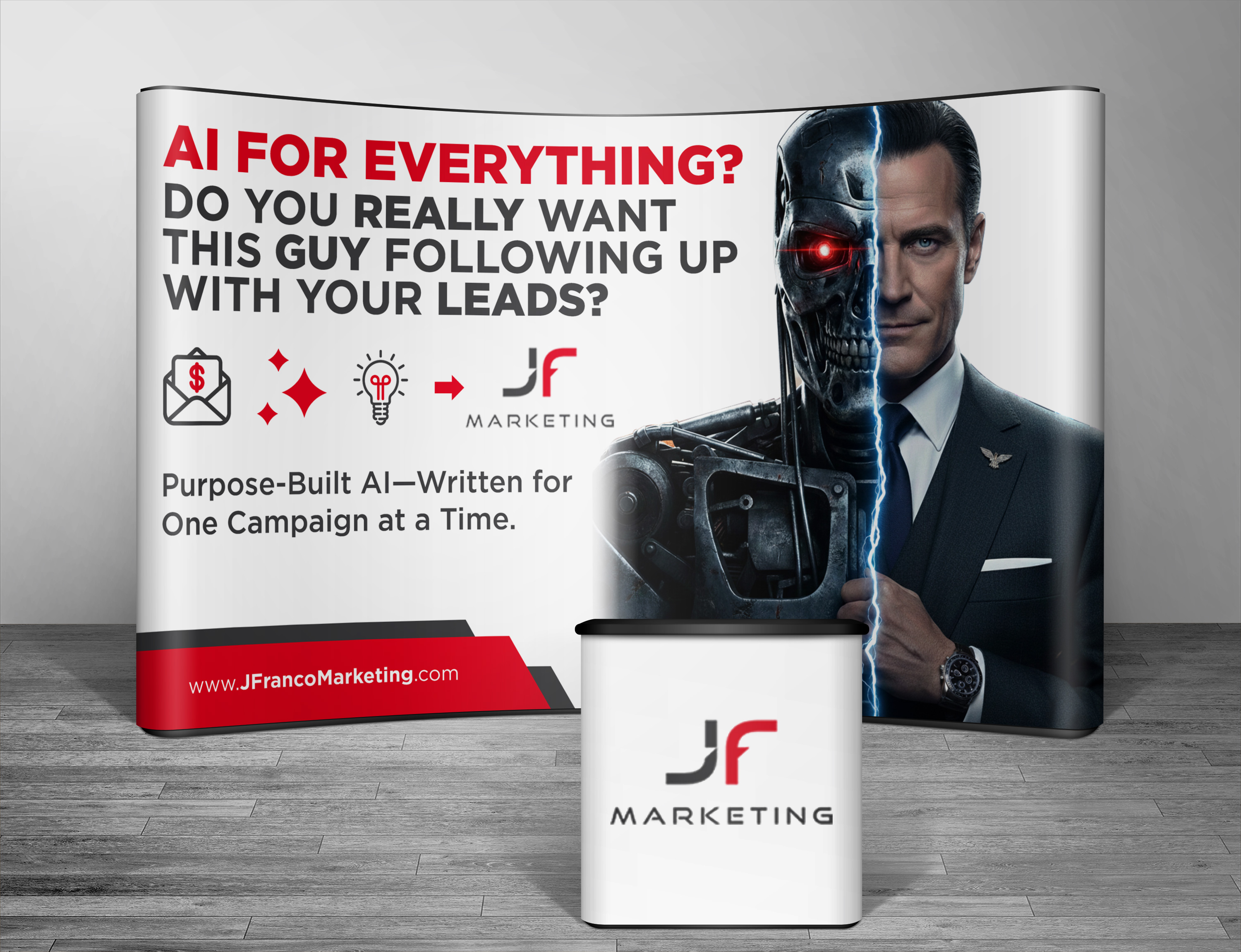 Design de Stand d'Exposition par VCreativeidea pour J Franco Marketing  | Design #36563897