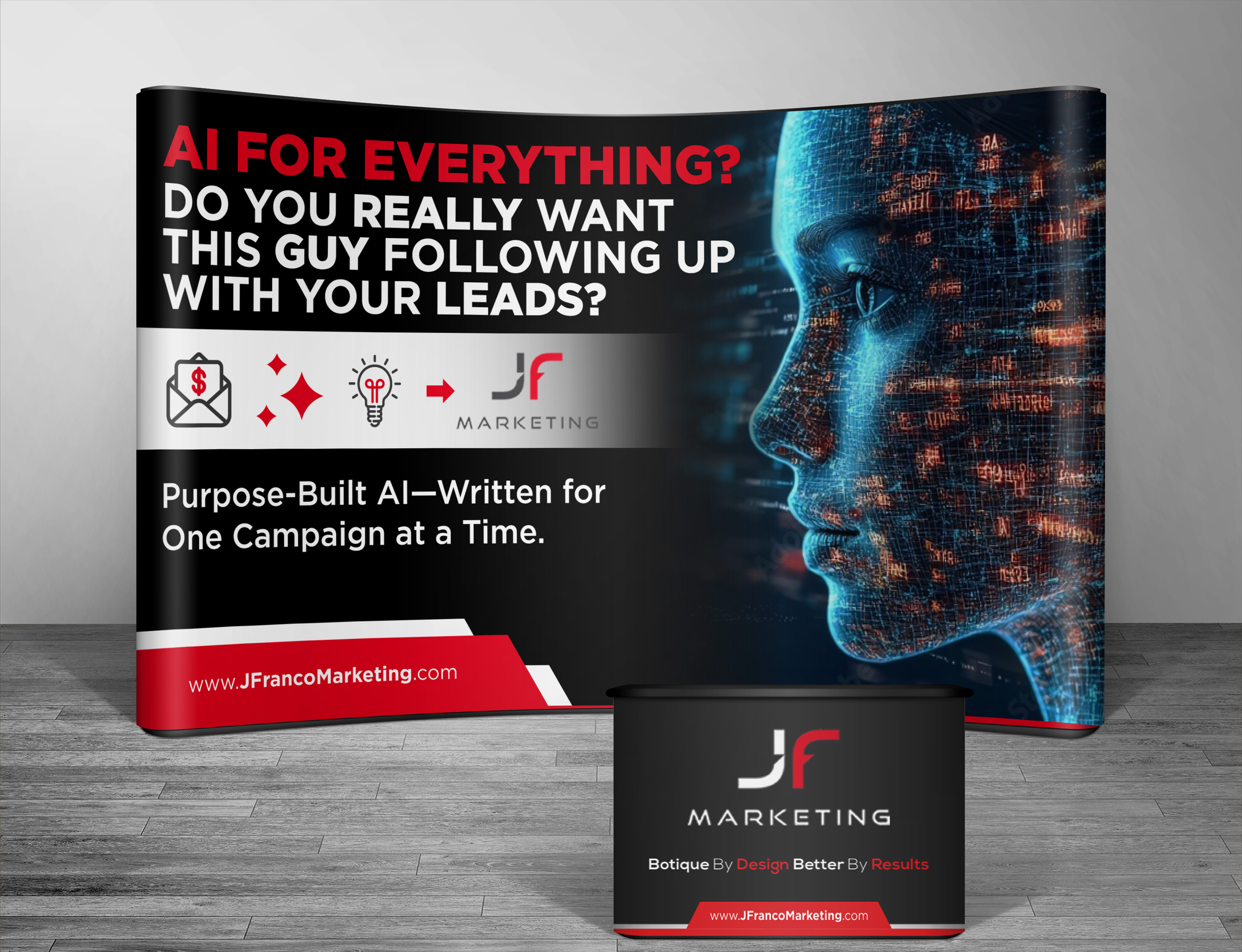 Design de Stand d'Exposition par VCreativeidea pour J Franco Marketing  | Design #36629300