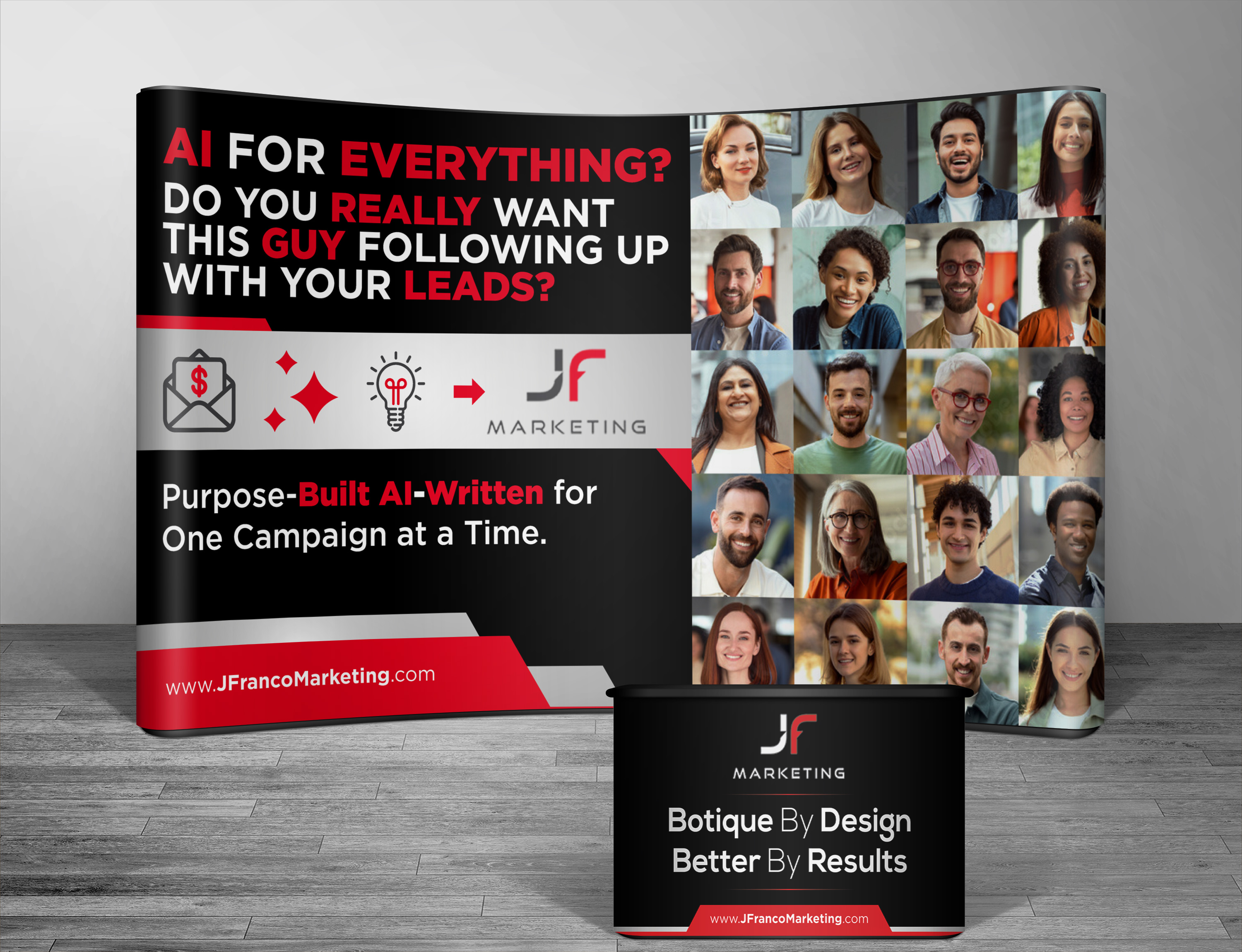 Design de Stand d'Exposition par VCreativeidea pour J Franco Marketing  | Design #36630685