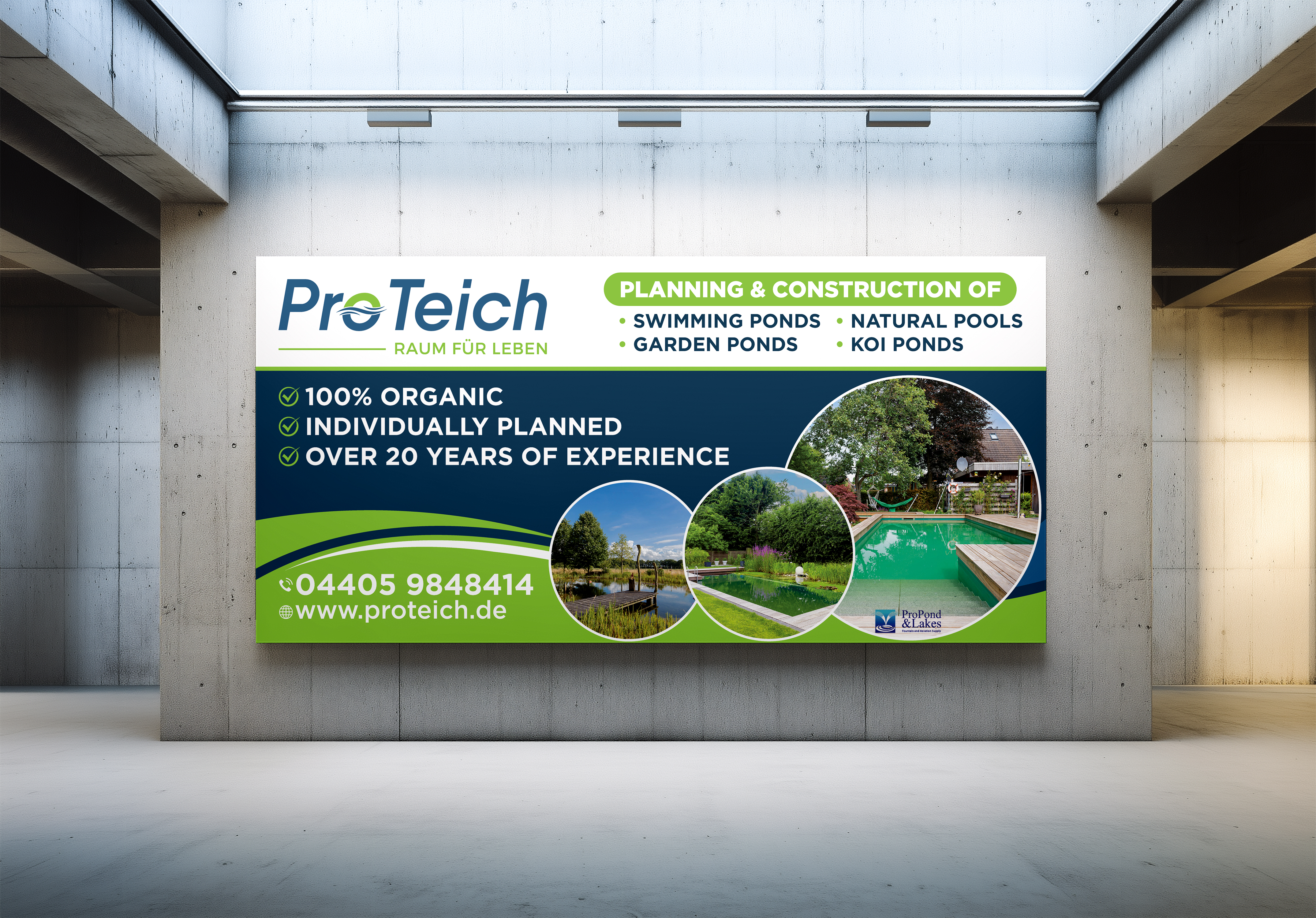 Werbe-Design von VCreativeidea für ProTeich | Design #36566520