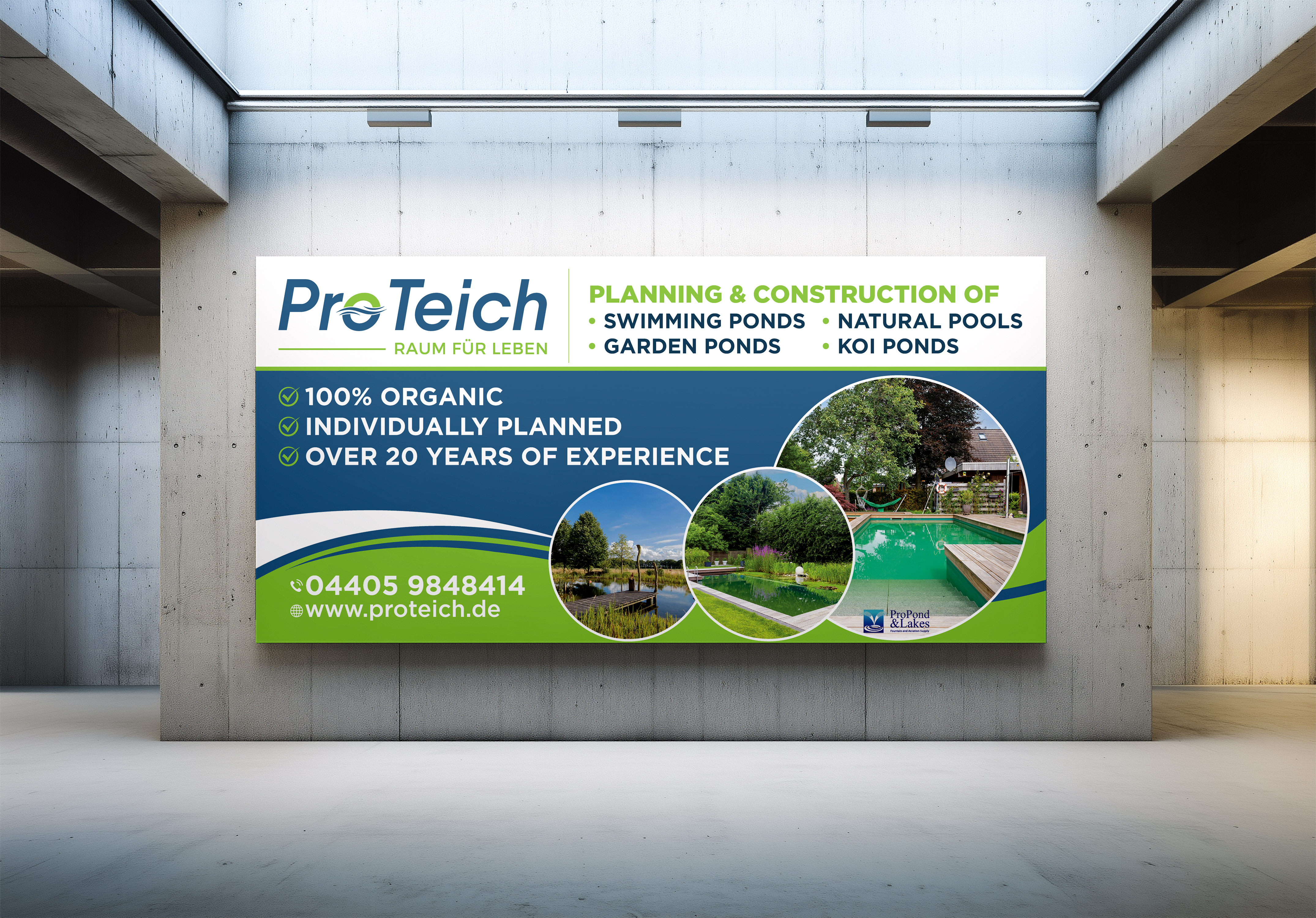 Werbe-Design von VCreativeidea für ProTeich | Design #36566542