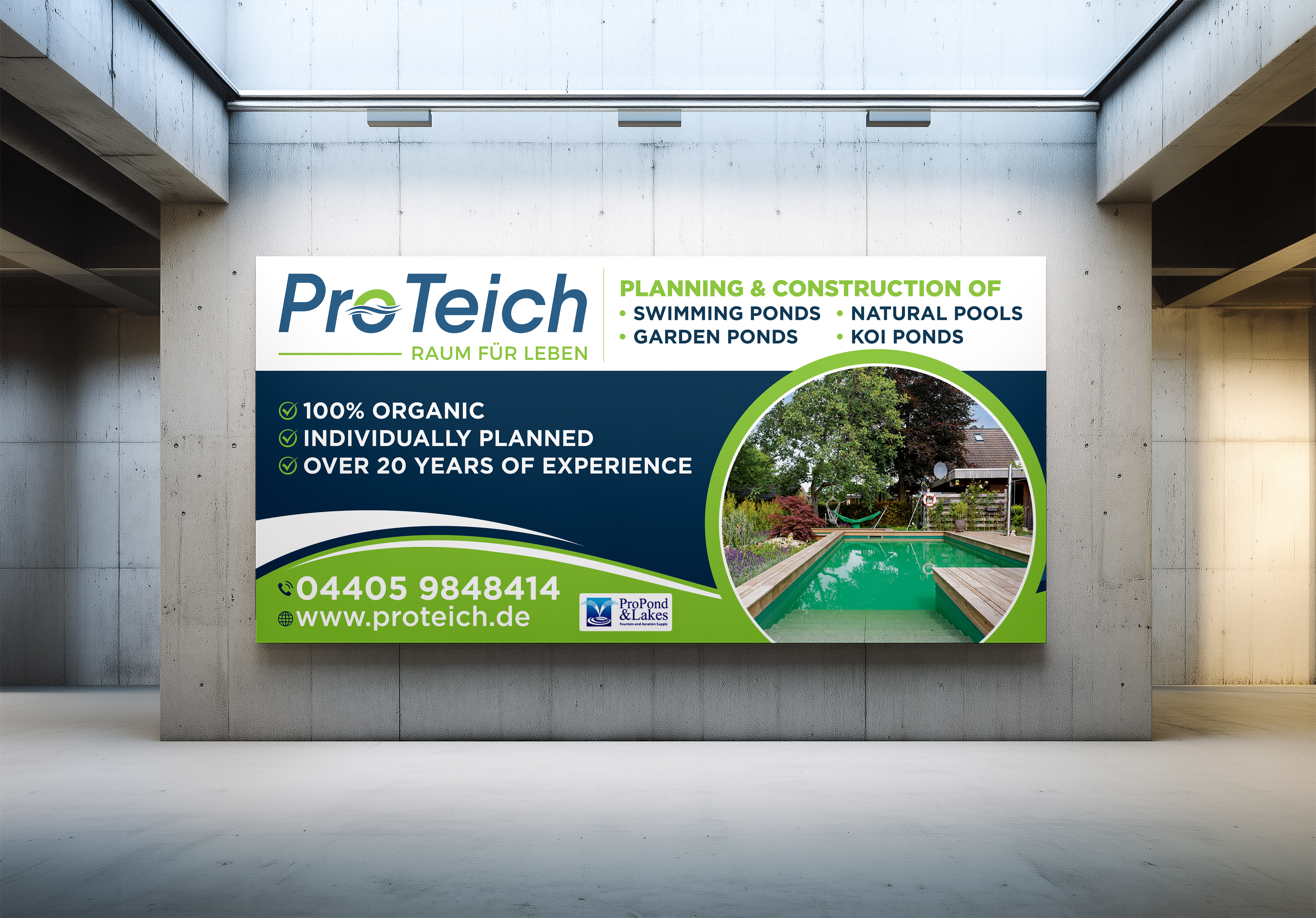 Werbe-Design von VCreativeidea für ProTeich | Design #36568119