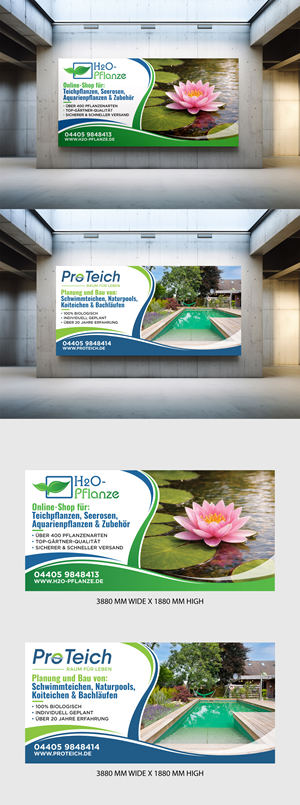 Werbe-Design von VCreativeidea für ProTeich | Design: #36651285