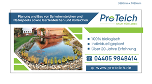 Werbe-Design von liaarts für ProTeich | Design: #36551632