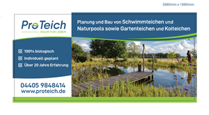 Werbe-Design von liaarts für ProTeich | Design: #36558825