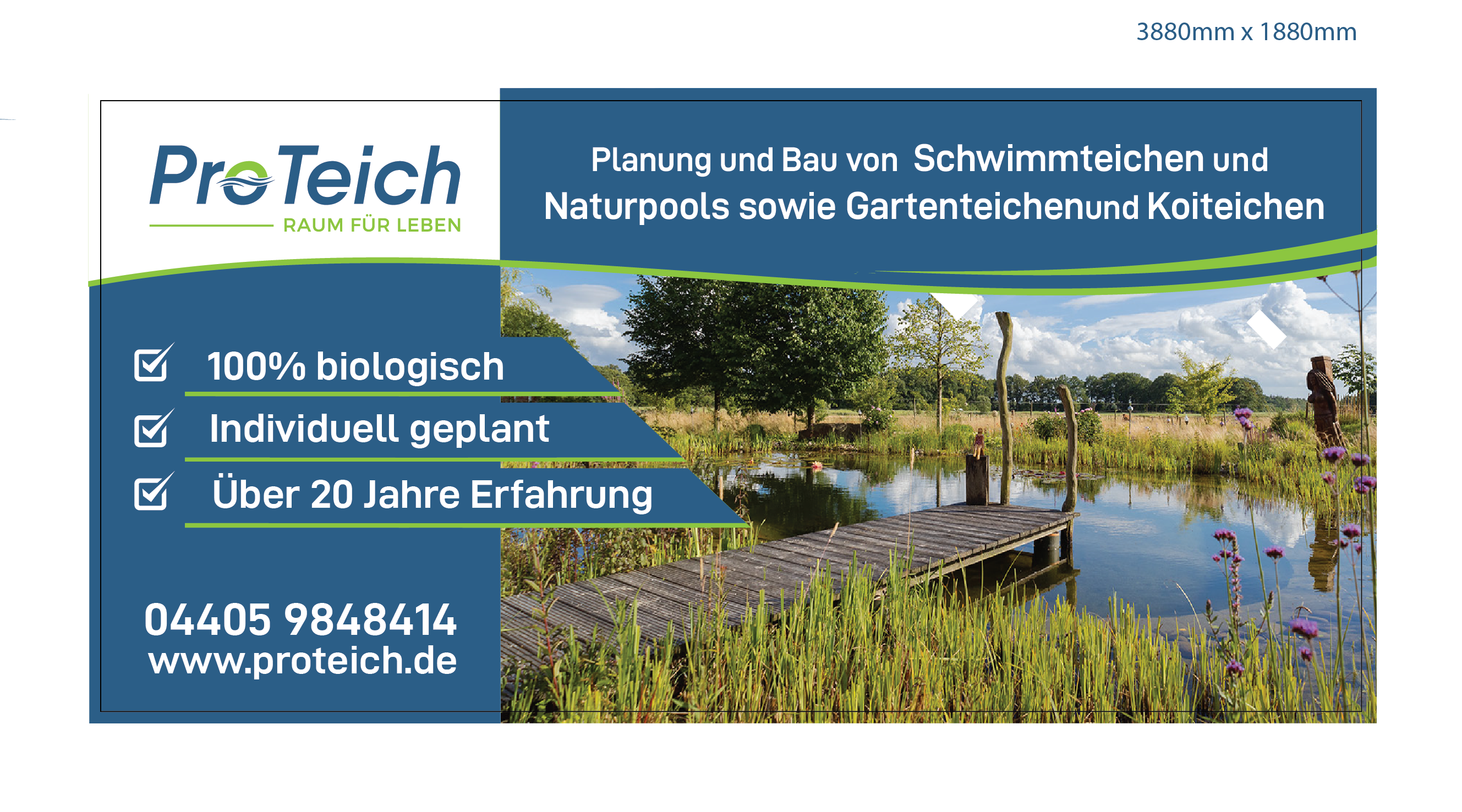 Werbe-Design von liaarts für ProTeich | Design #36558870