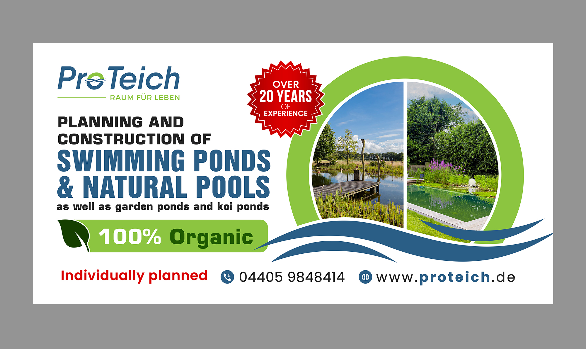 Werbe-Design von debdesign für ProTeich | Design #36554252