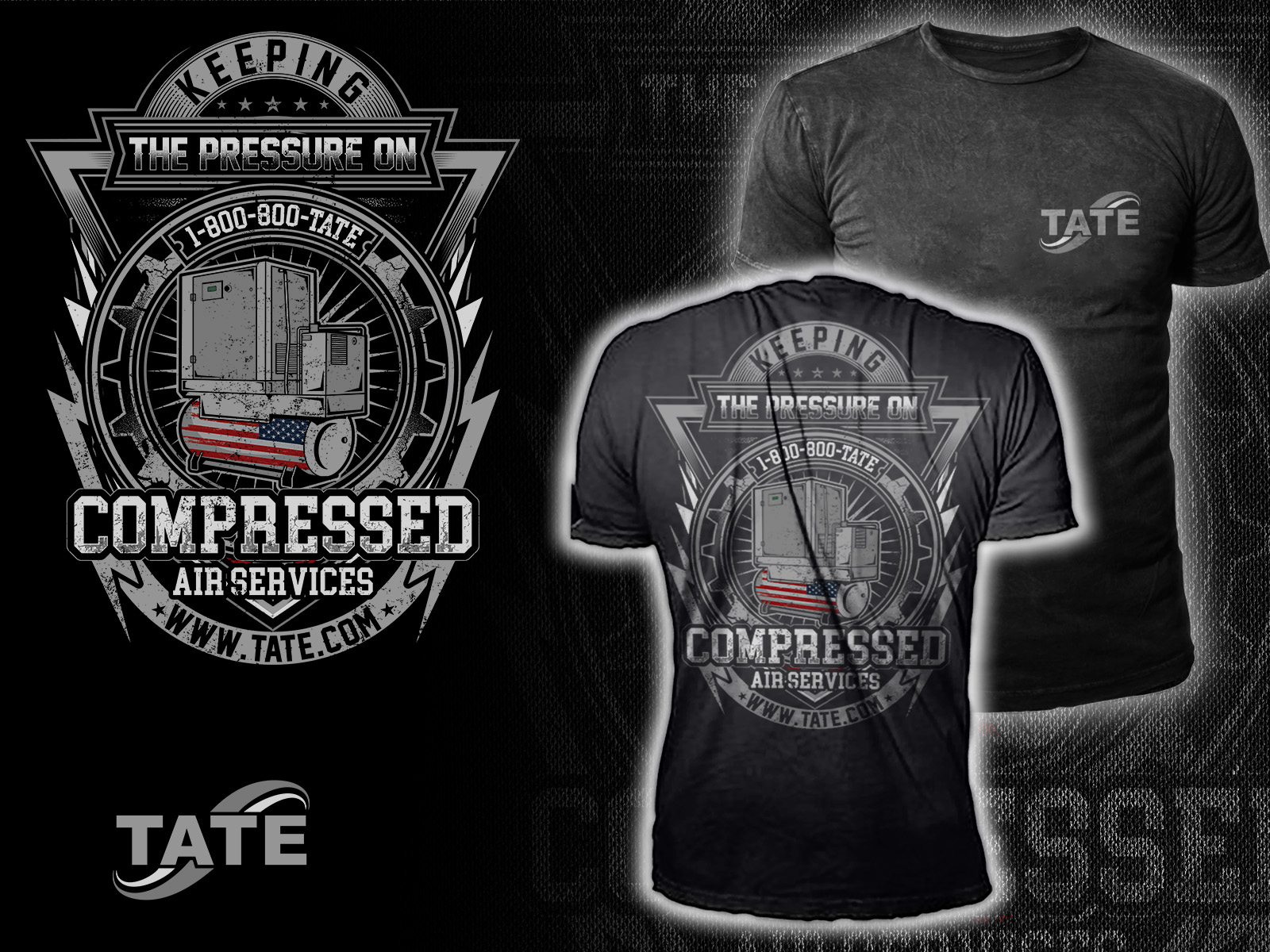 T-shirt Design by HNS Graphic for Tate Engineering | Design #36577456