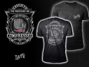 Tate Compressor T-shit Desing - "Keeping The Pressure On"
