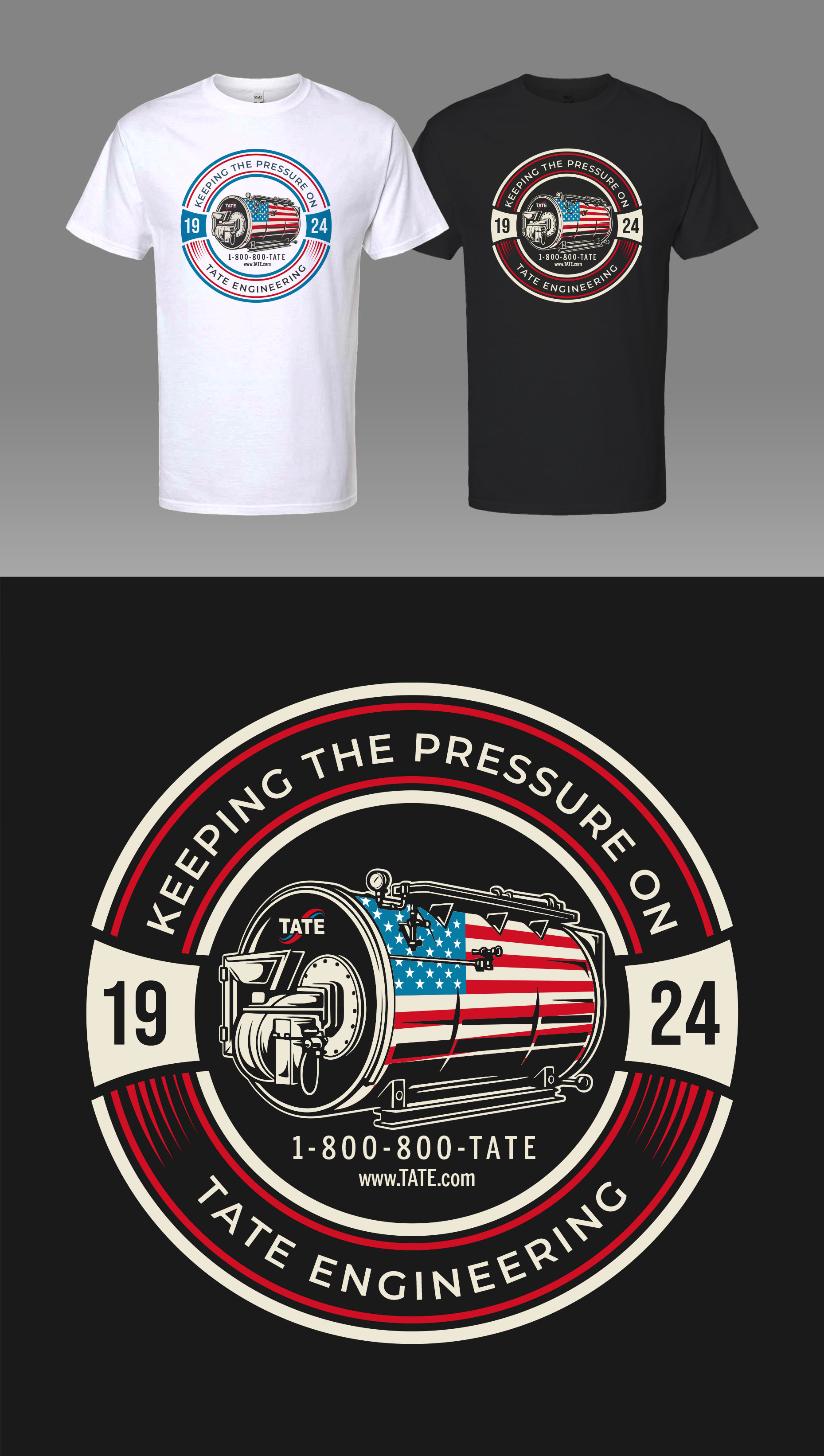 T-shirt Design by KickArt for Tate Engineering | Design #36574947