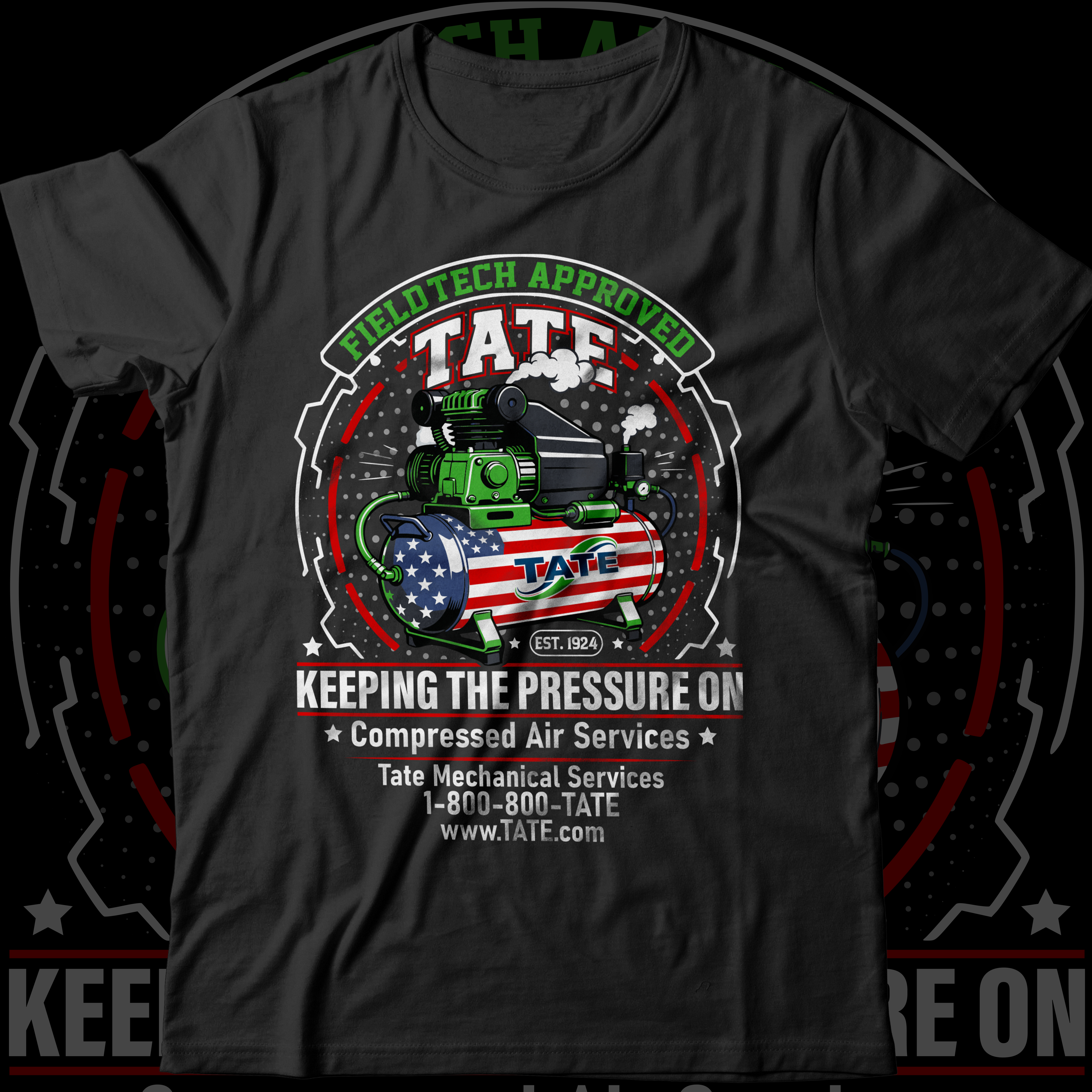 T-shirt Design by Nasima Ak for Tate Engineering | Design #36556887