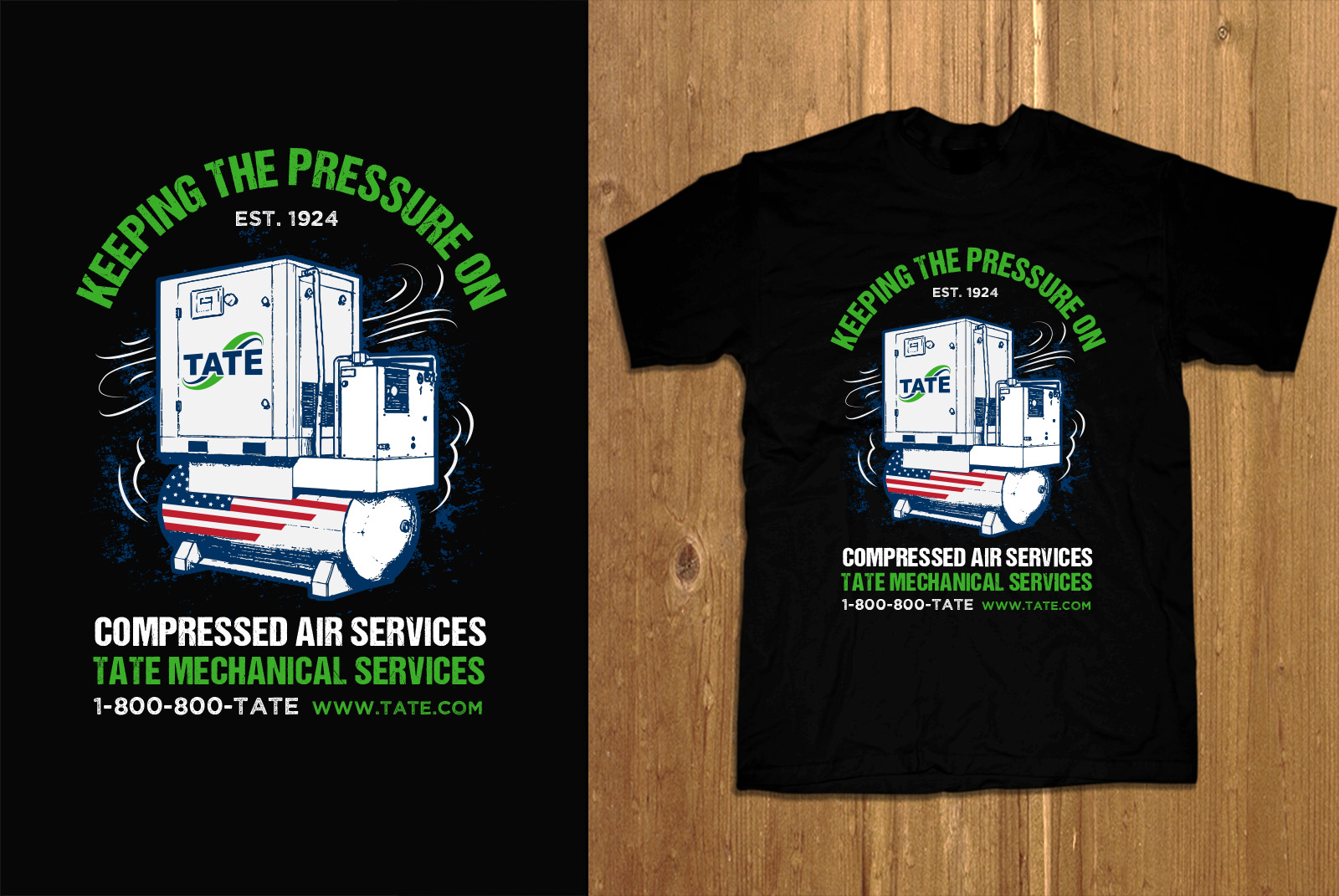 T-shirt Design by MNM for Tate Engineering | Design #36582005