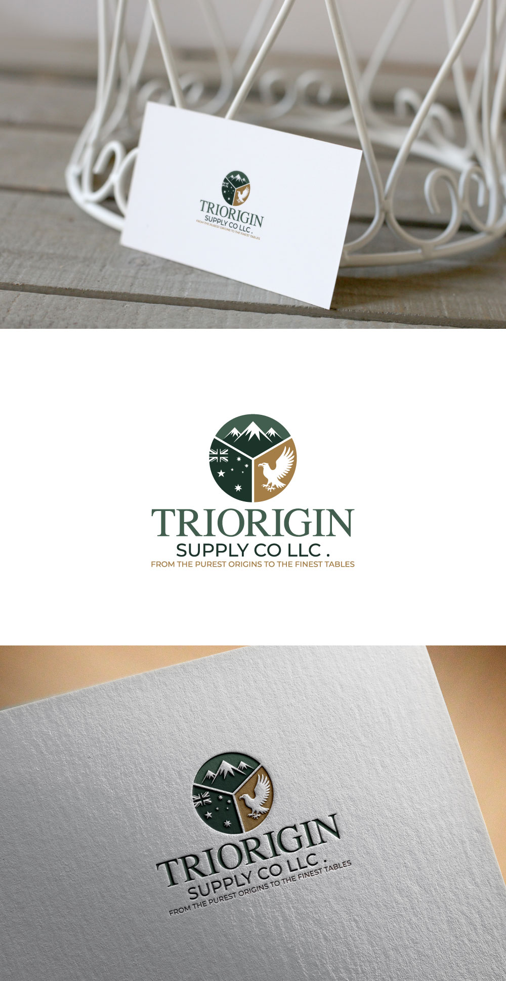 Logo Design by KING JM for TriOrigin Supply Co LLC  | Design #36568430