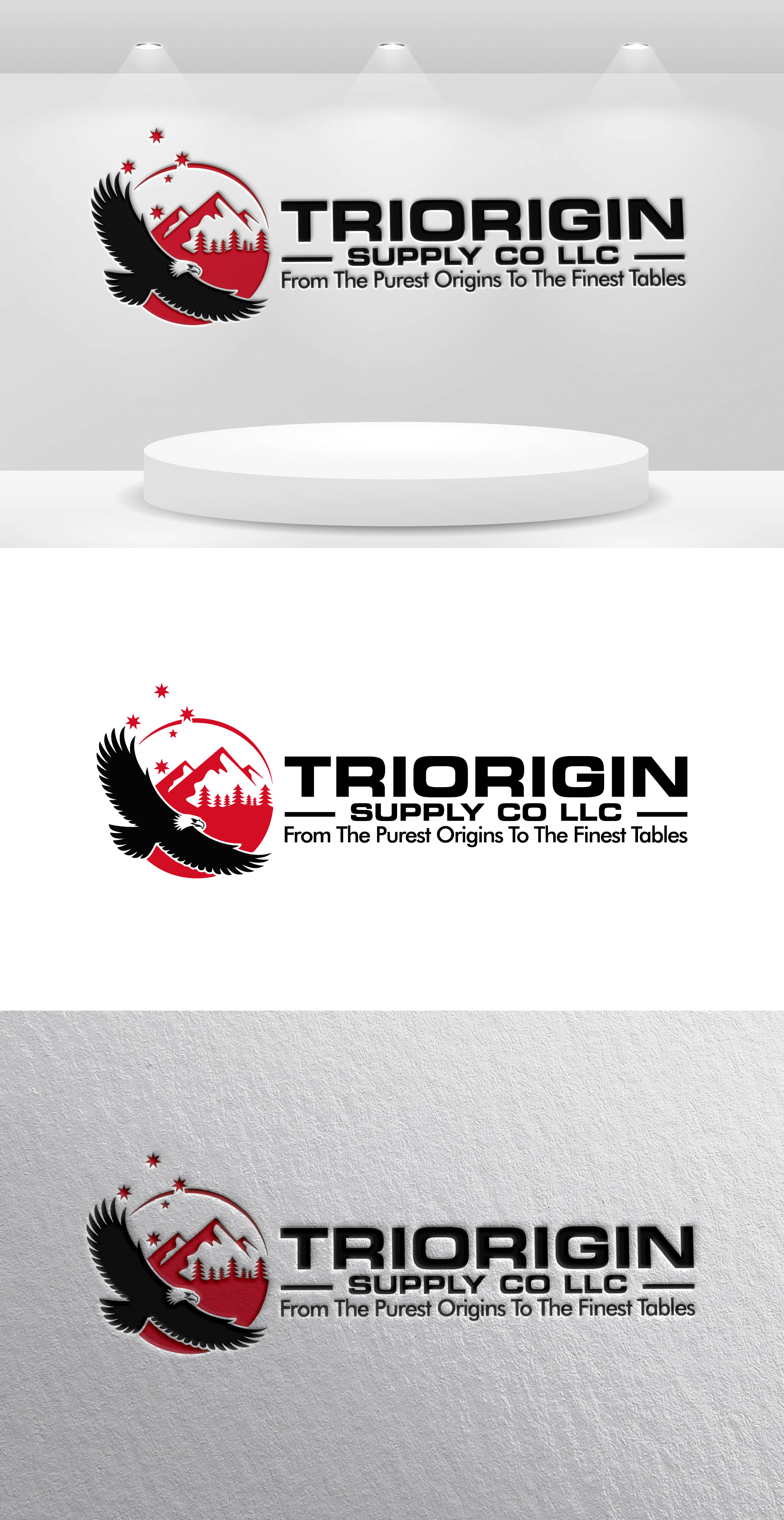 Diseño de Logo por THE DESIGN MAN para TriOrigin Supply Co LLC  | Diseño #36559194