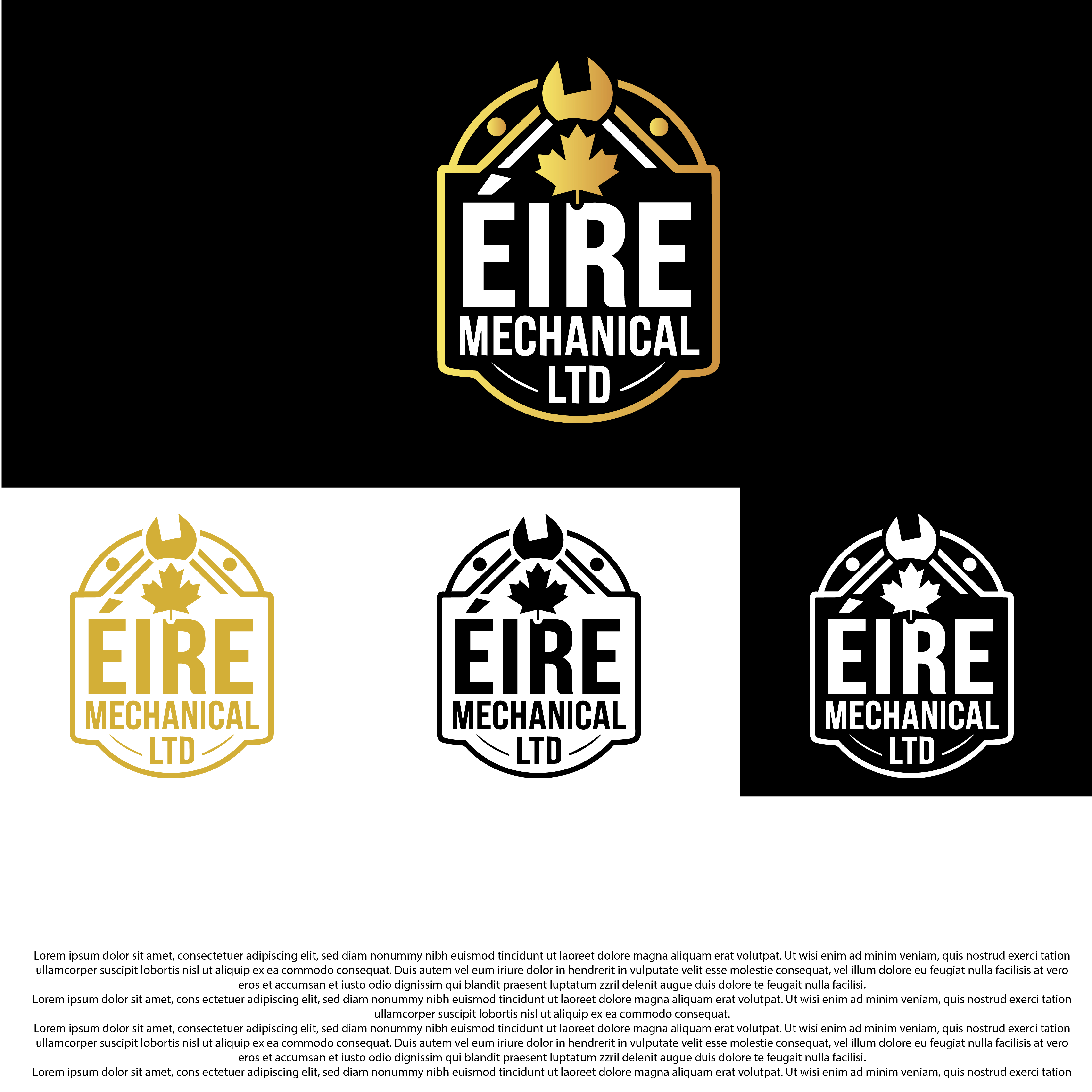 Logo Design by Shariqology for Éire Mechanical Ltd | Design #36559388