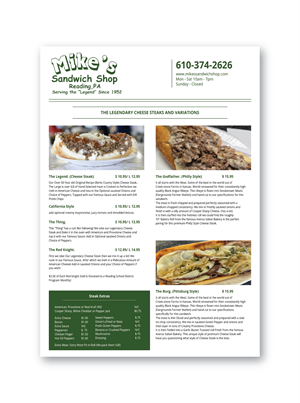 Menu Design by sumdes for this project | Design: #36566317