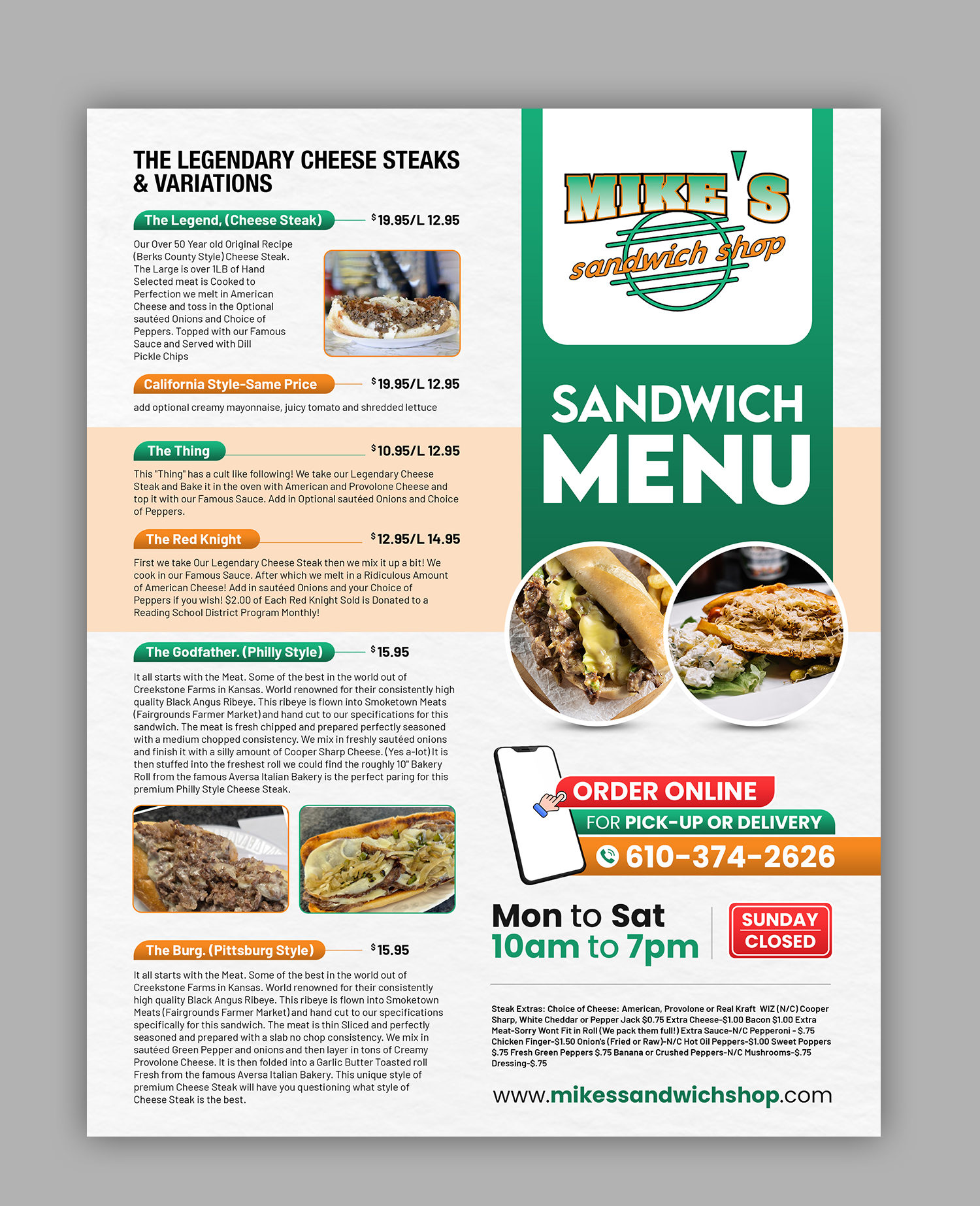 Menu Design by debdesign for this project | Design #36564906