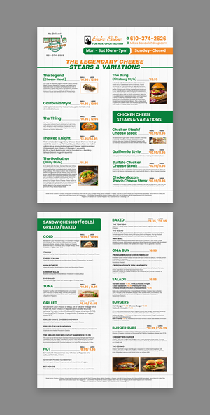 Menu Design by debdesign for this project | Design: #36565805