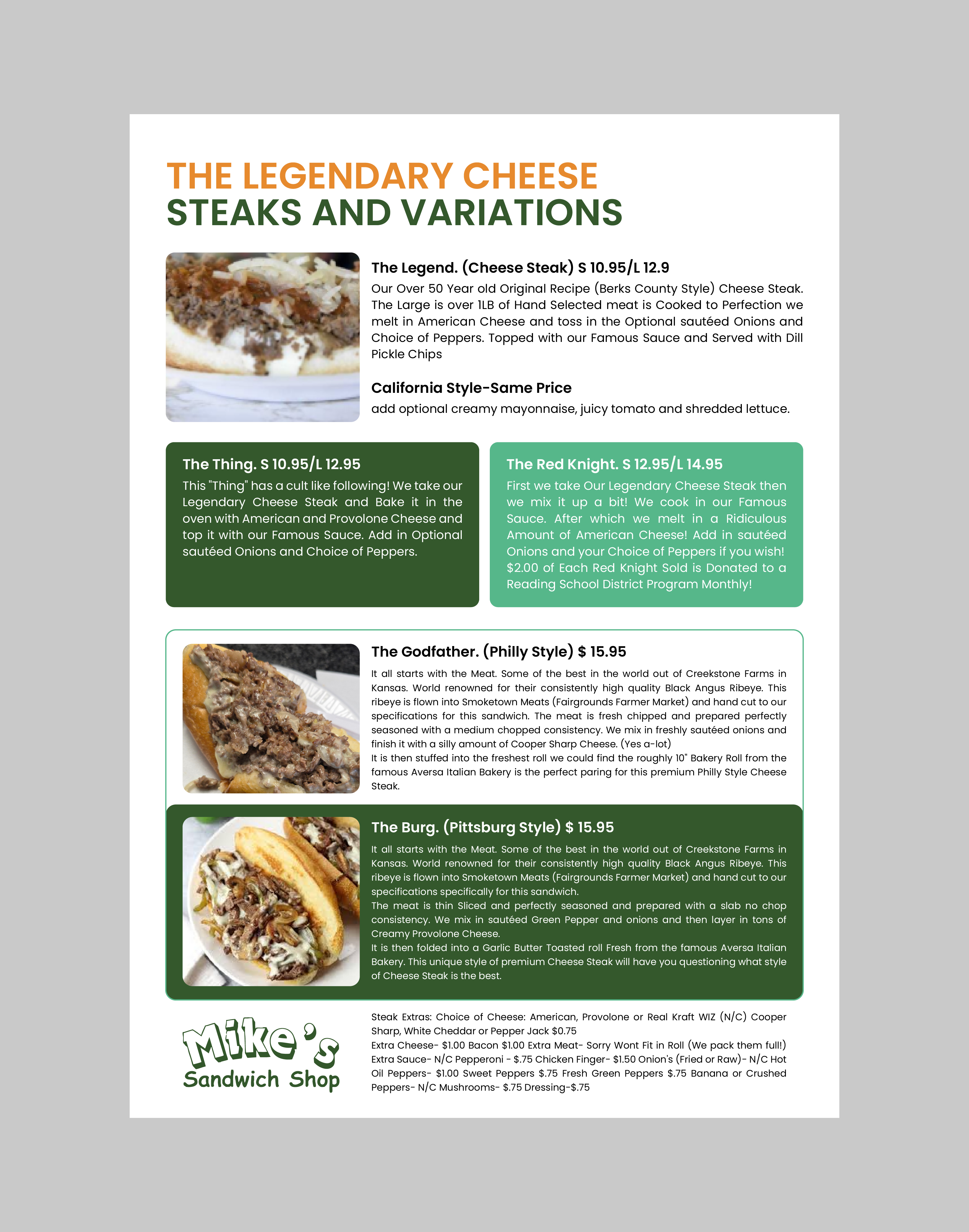 Menu Design by 3Guys for this project | Design #36565770