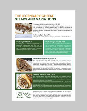 Menu Design by 3Guys for this project | Design: #36565770