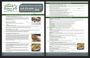 Menu Design by Fine Graphics House for this project | Design #36566053