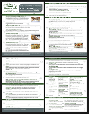 Menu Design by Fine Graphics House for this project | Design: #36567275