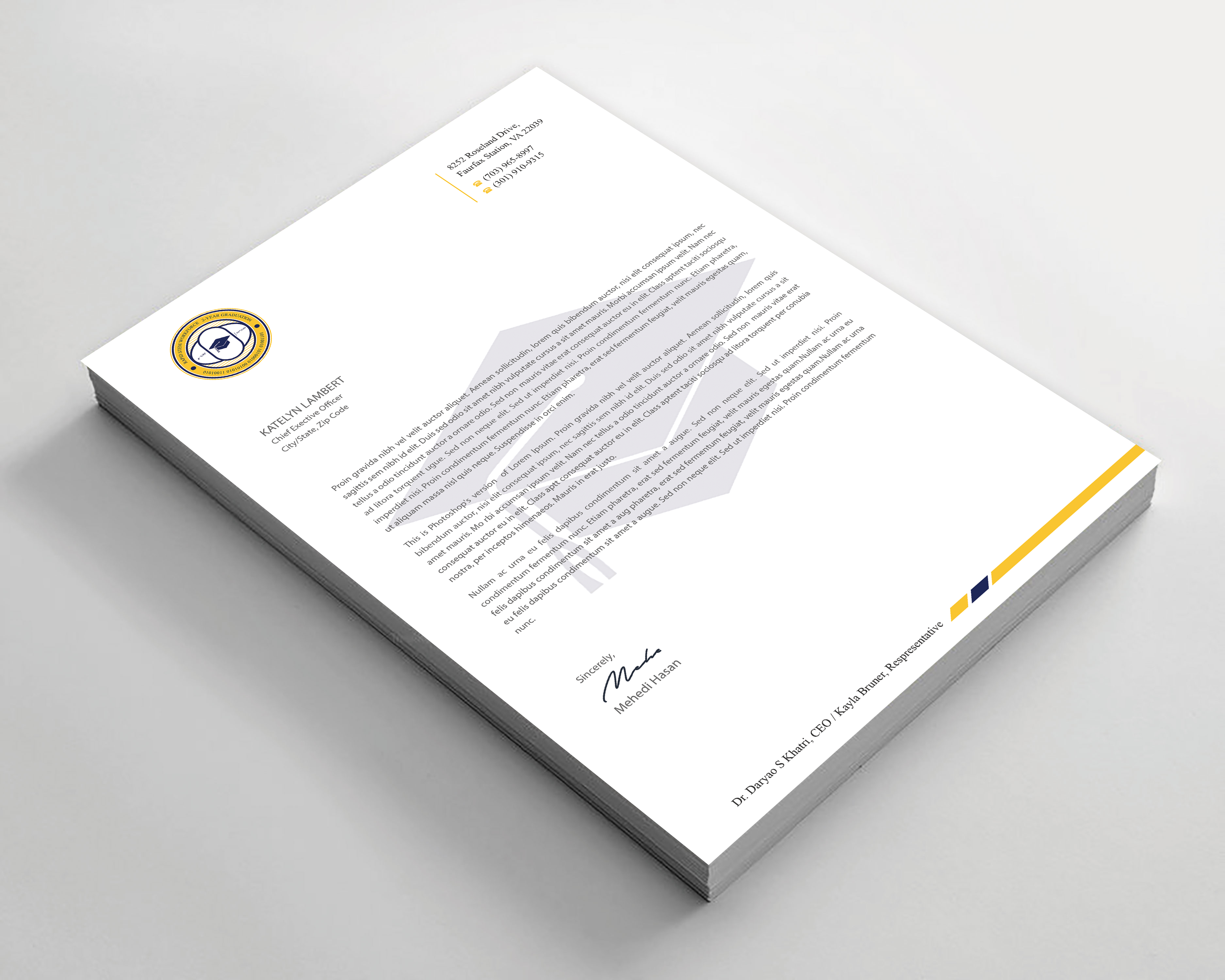 Diseño de Membrete por Expert Bappy para este proyecto | Diseño #36571167