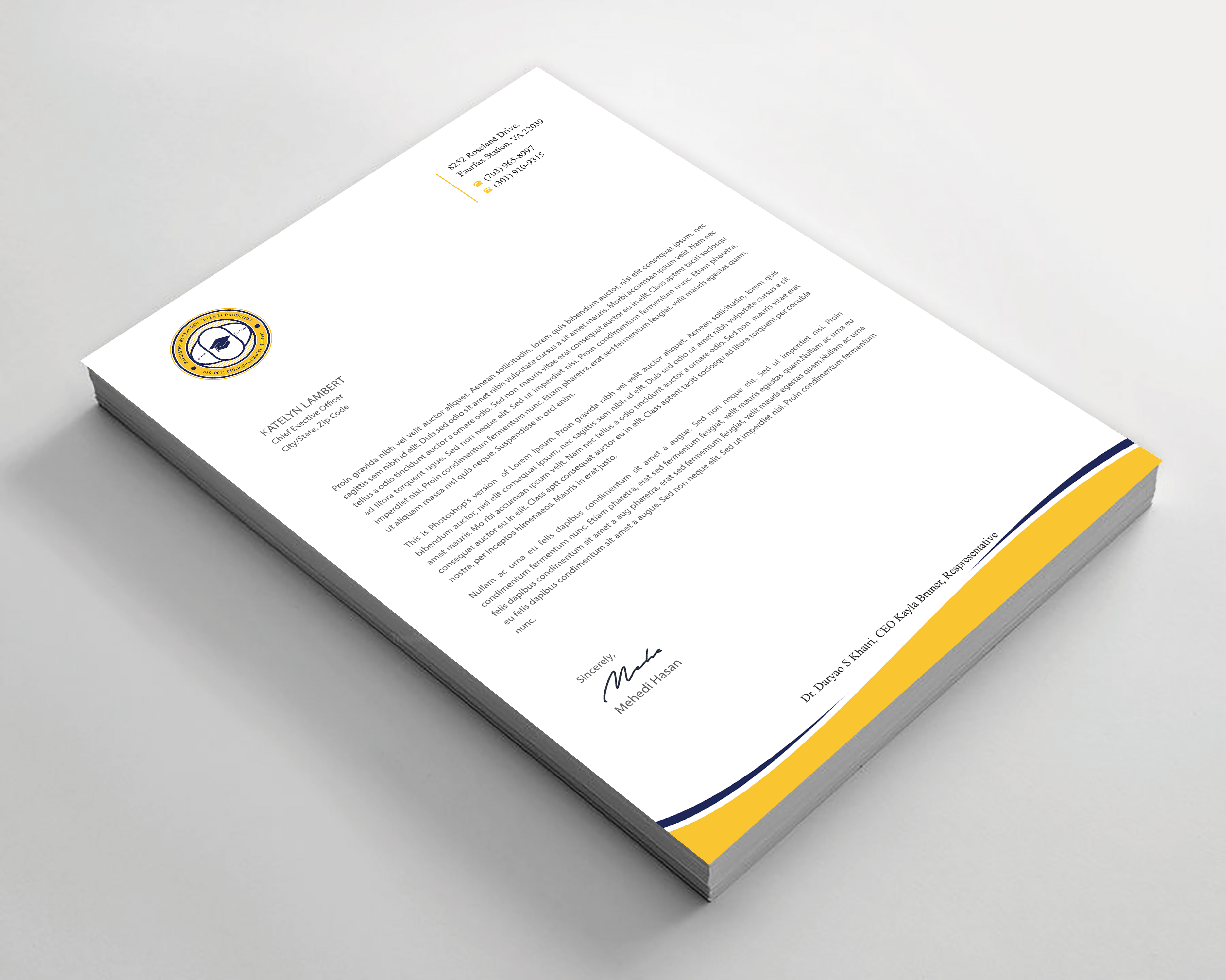 Diseño de Membrete por Expert Bappy para este proyecto | Diseño #36571892