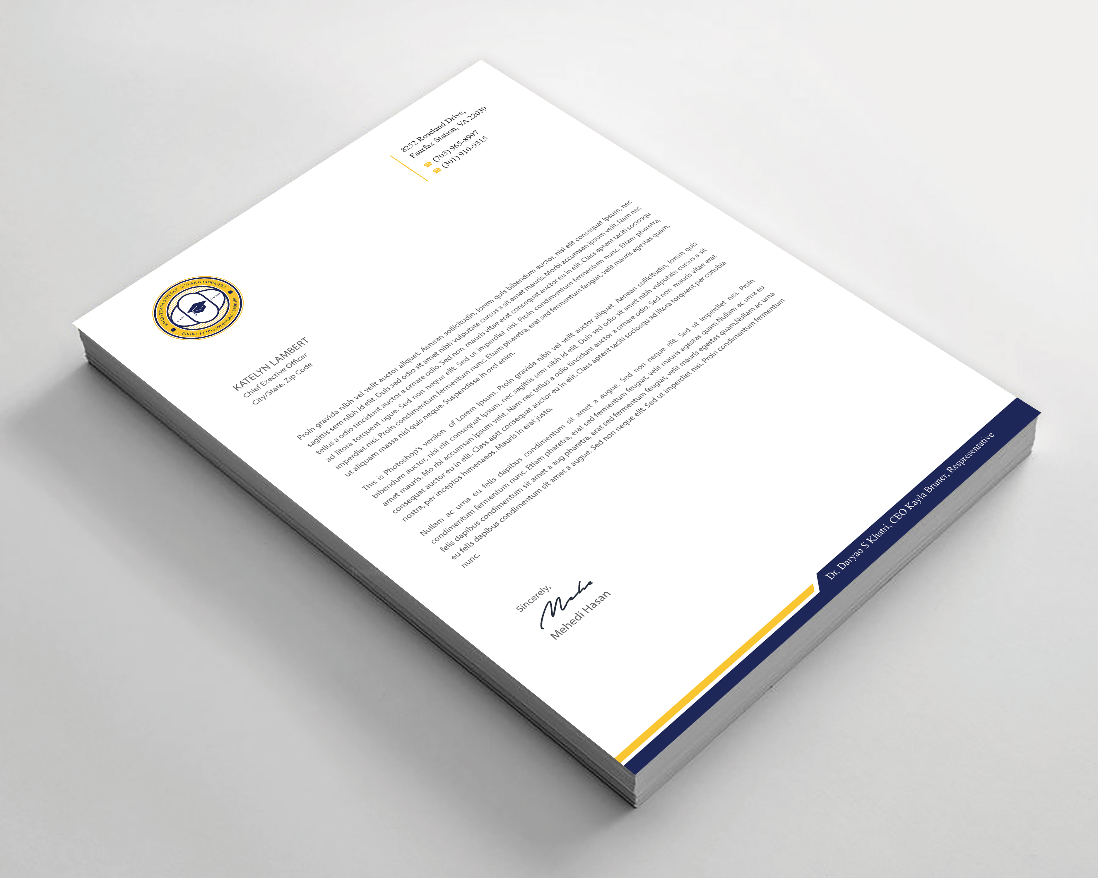 Diseño de Membrete por Expert Bappy para este proyecto | Diseño #36571943