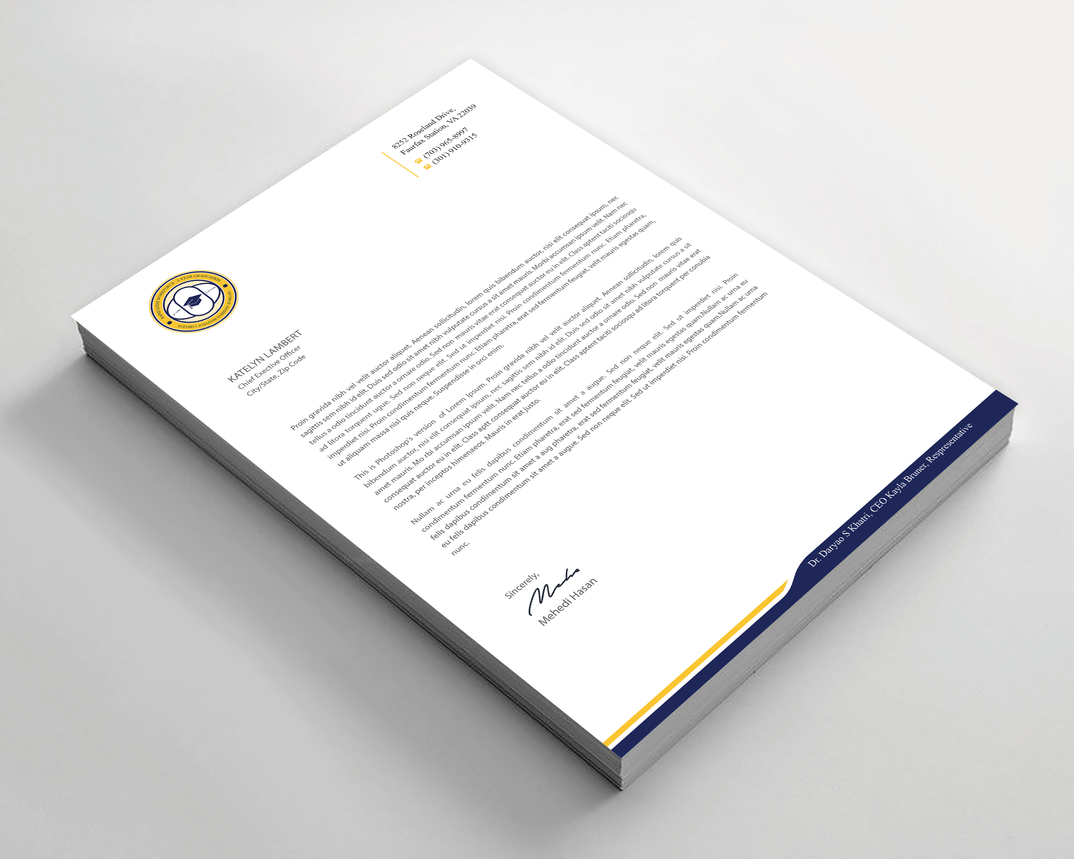 Diseño de Membrete por Expert Bappy para este proyecto | Diseño #36571972