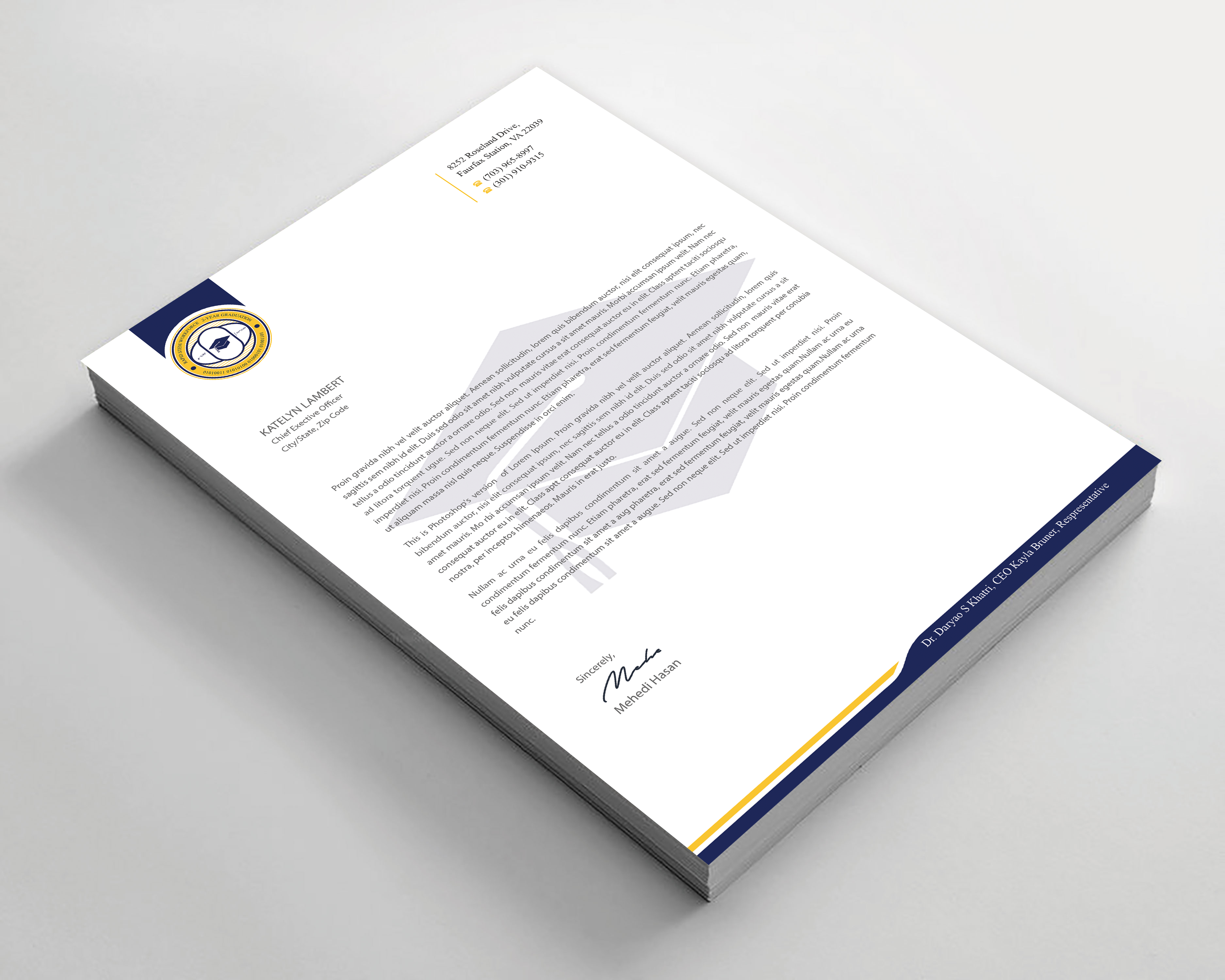 Diseño de Membrete por Expert Bappy para este proyecto | Diseño #36571990