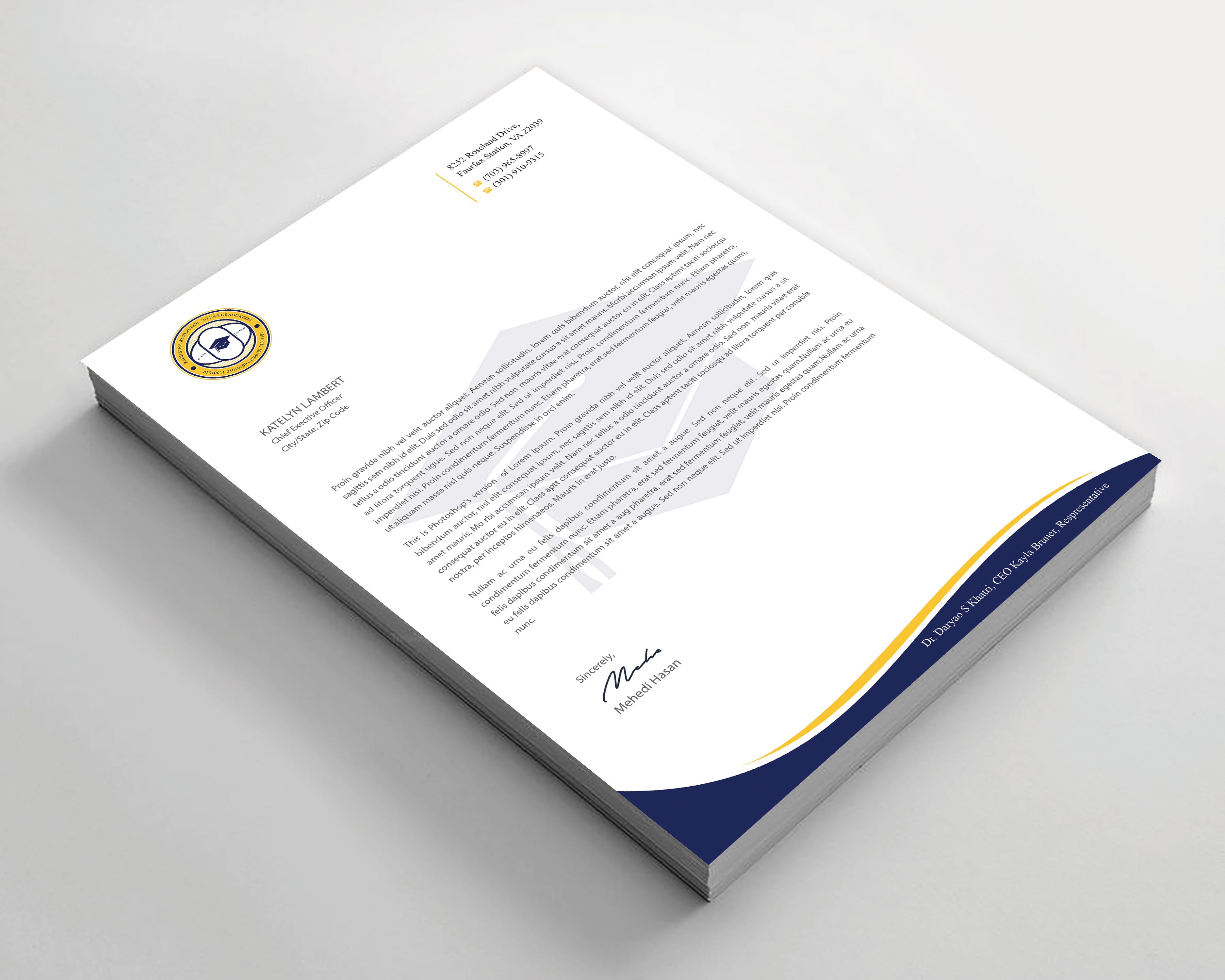 Diseño de Membrete por Expert Bappy para este proyecto | Diseño #36573677