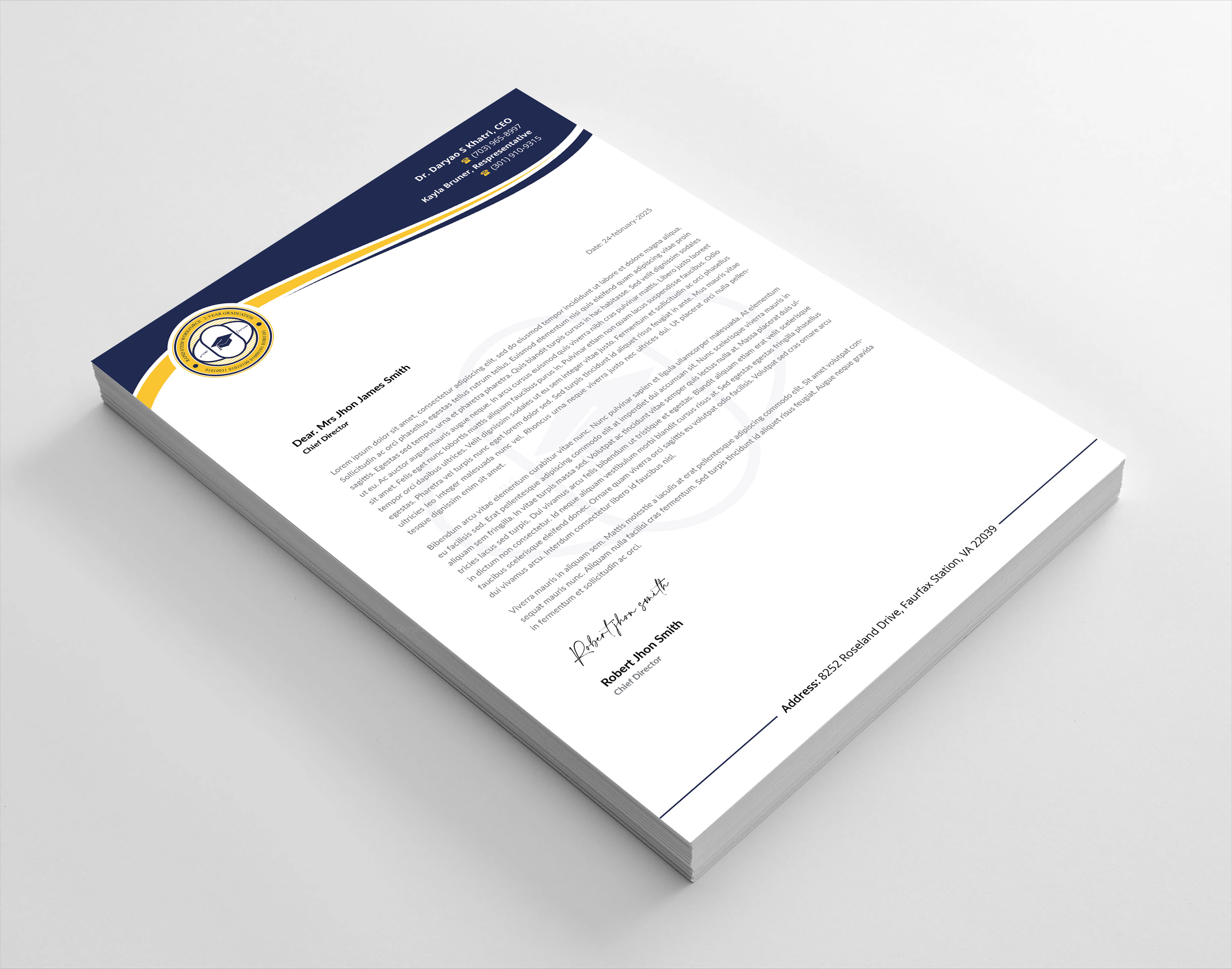 Diseño de Membrete por Sabbir_2025 para este proyecto | Diseño #36572147