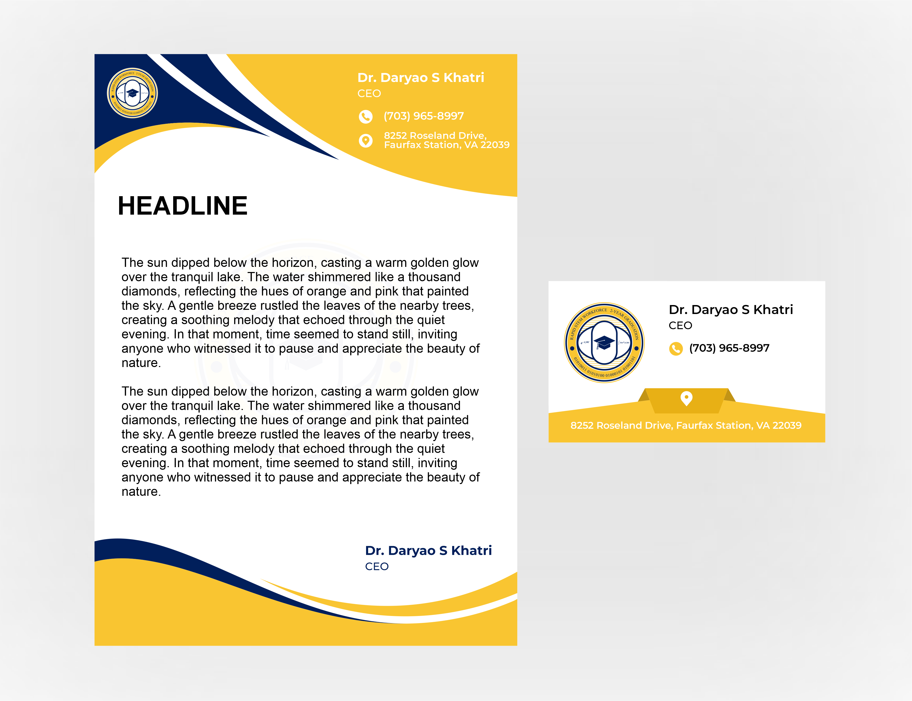 Diseño de Membrete por upworkboy73 para este proyecto | Diseño #36592782