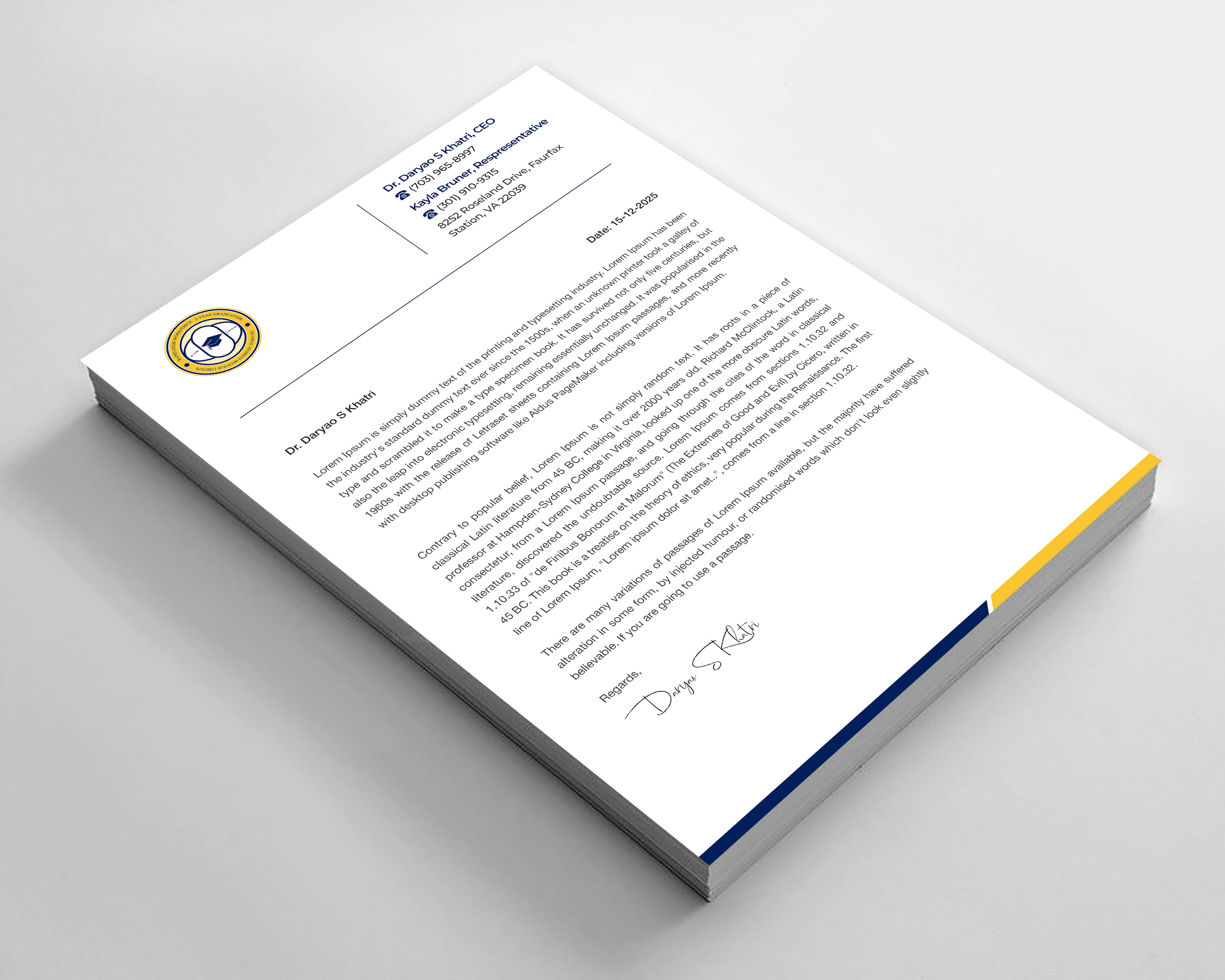 Diseño de Membrete por rainbowmagic2017 para este proyecto | Diseño #36577344