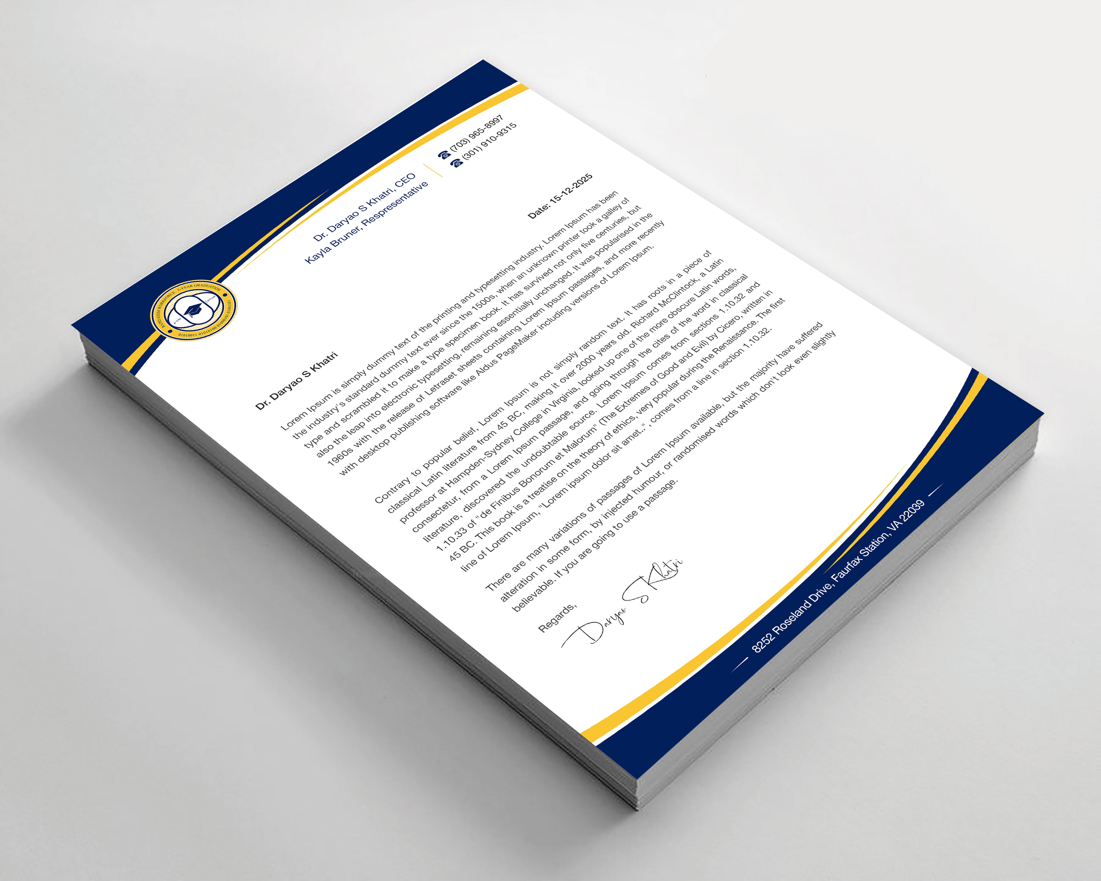 Diseño de Membrete por rainbowmagic2017 para este proyecto | Diseño #36580104