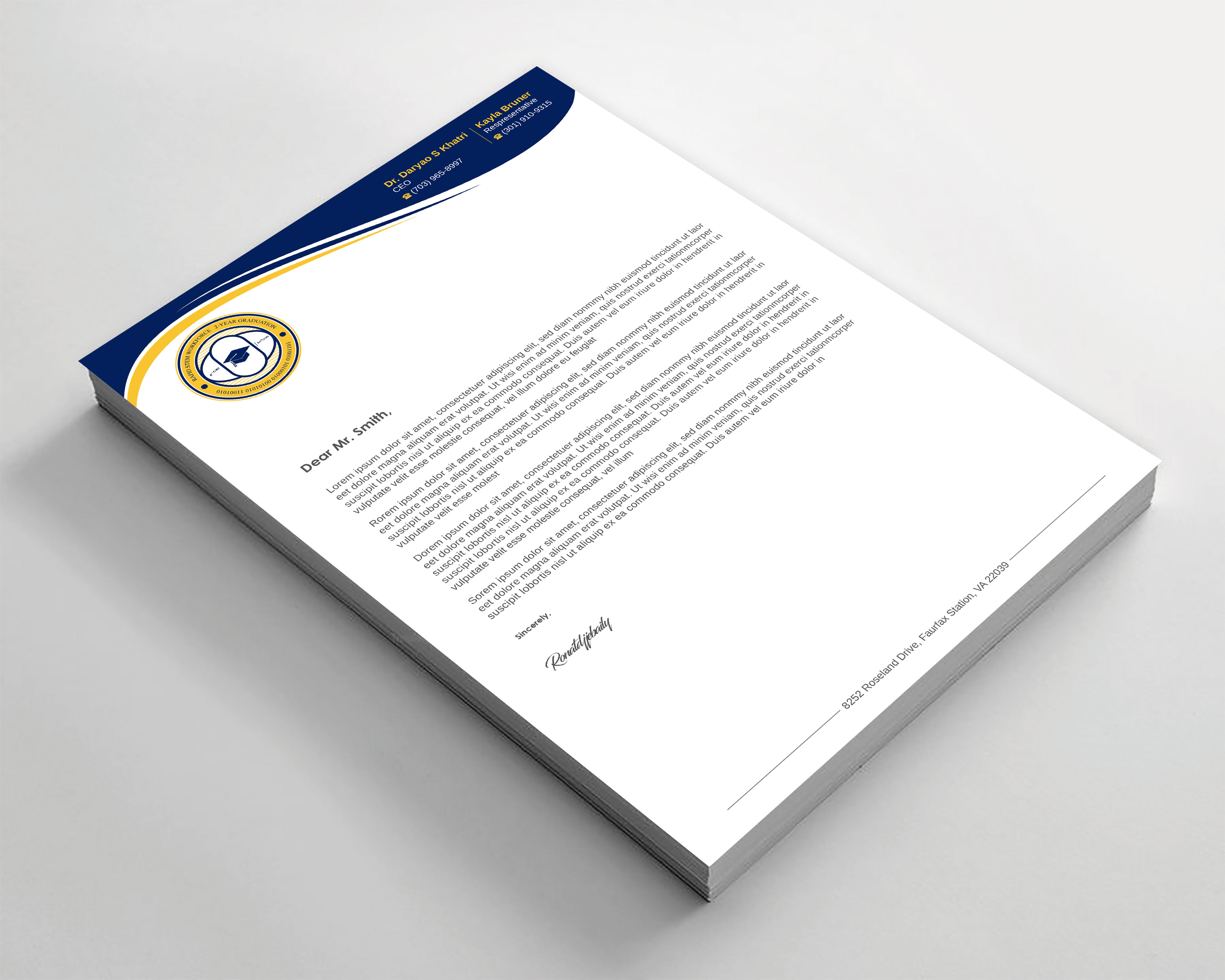 Diseño de Membrete por Imagine design000 para este proyecto | Diseño #36572072