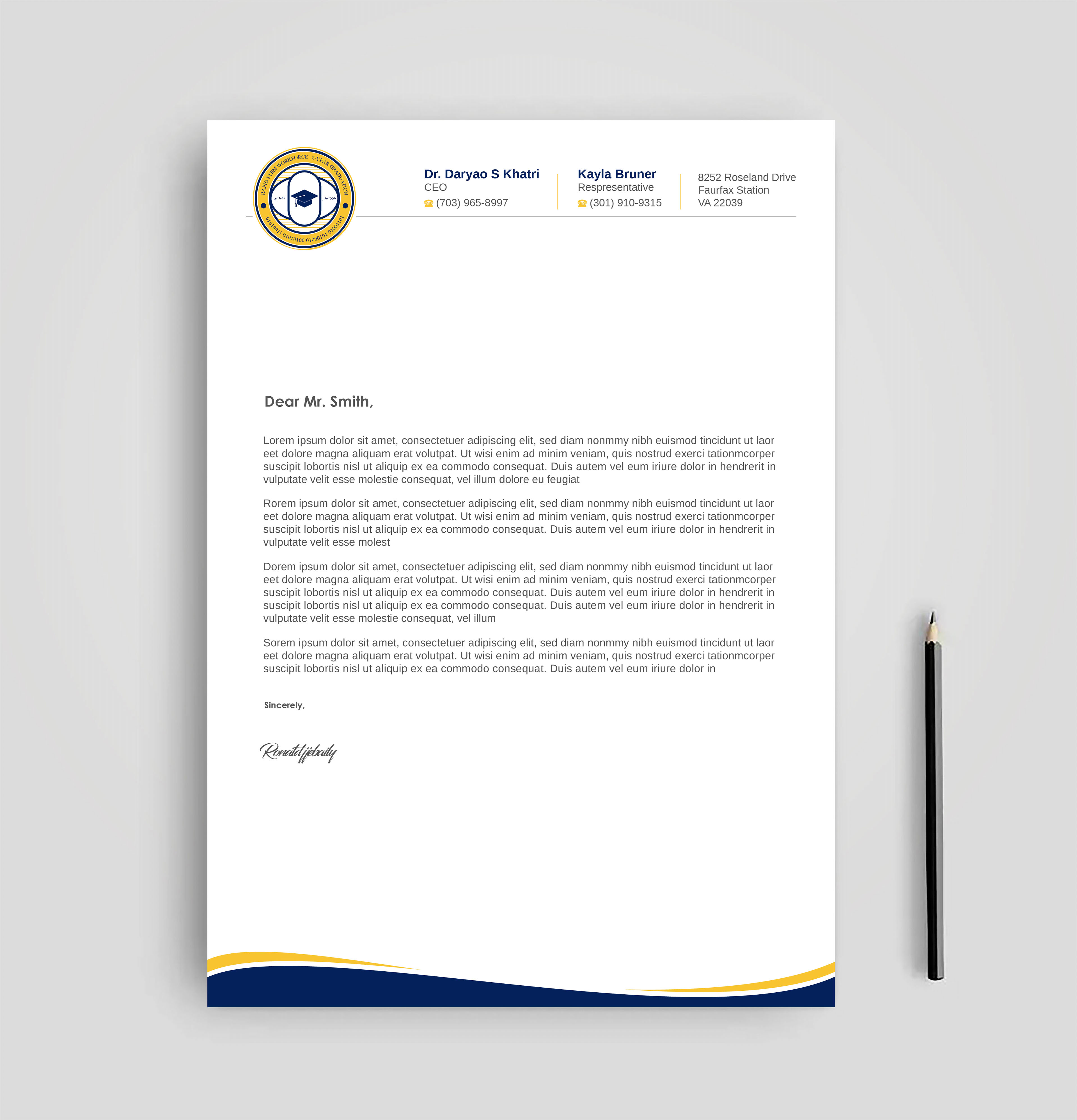 Diseño de Membrete por Imagine design000 para este proyecto | Diseño #36572085