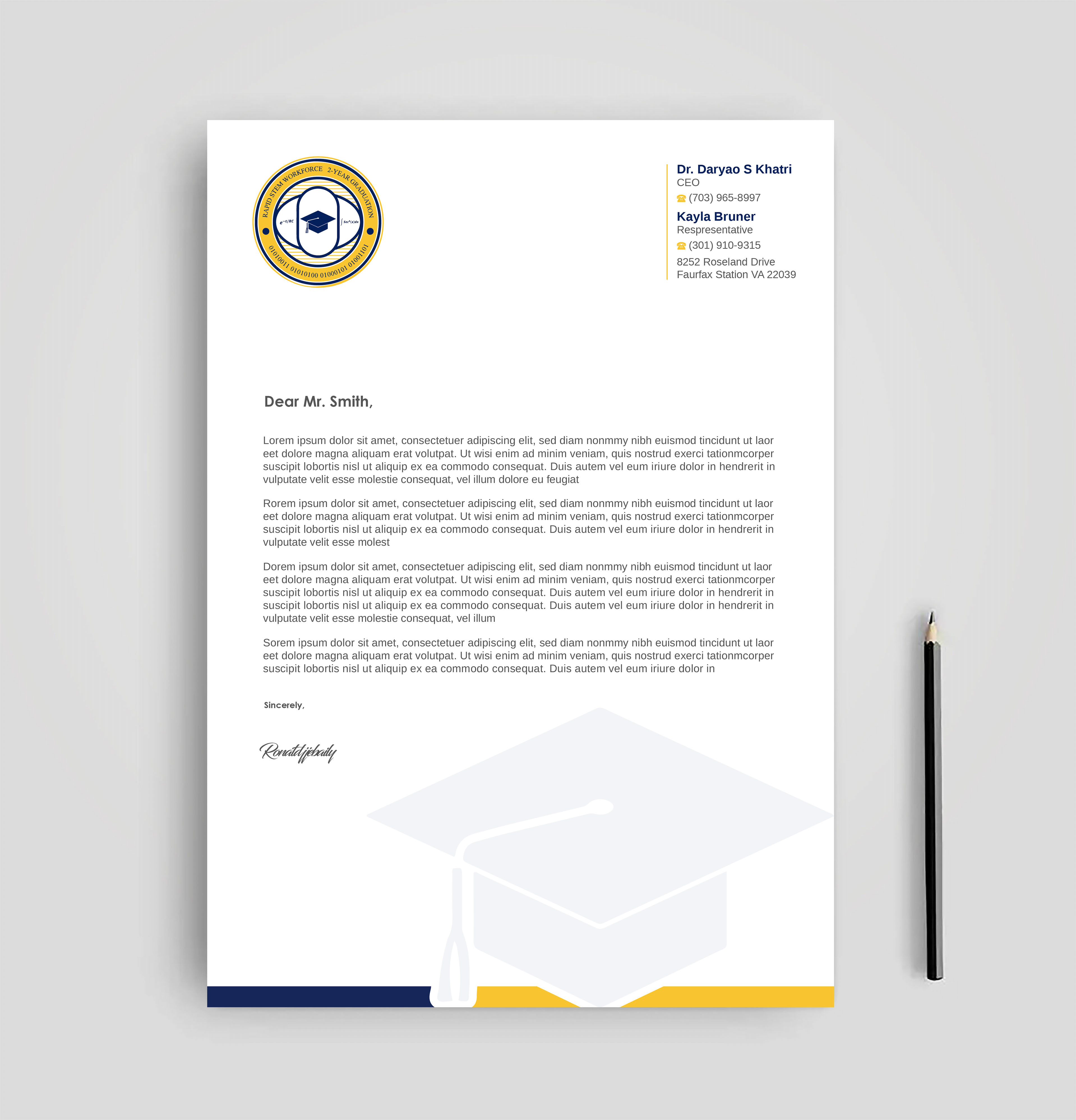 Diseño de Membrete por Imagine design000 para este proyecto | Diseño #36572086