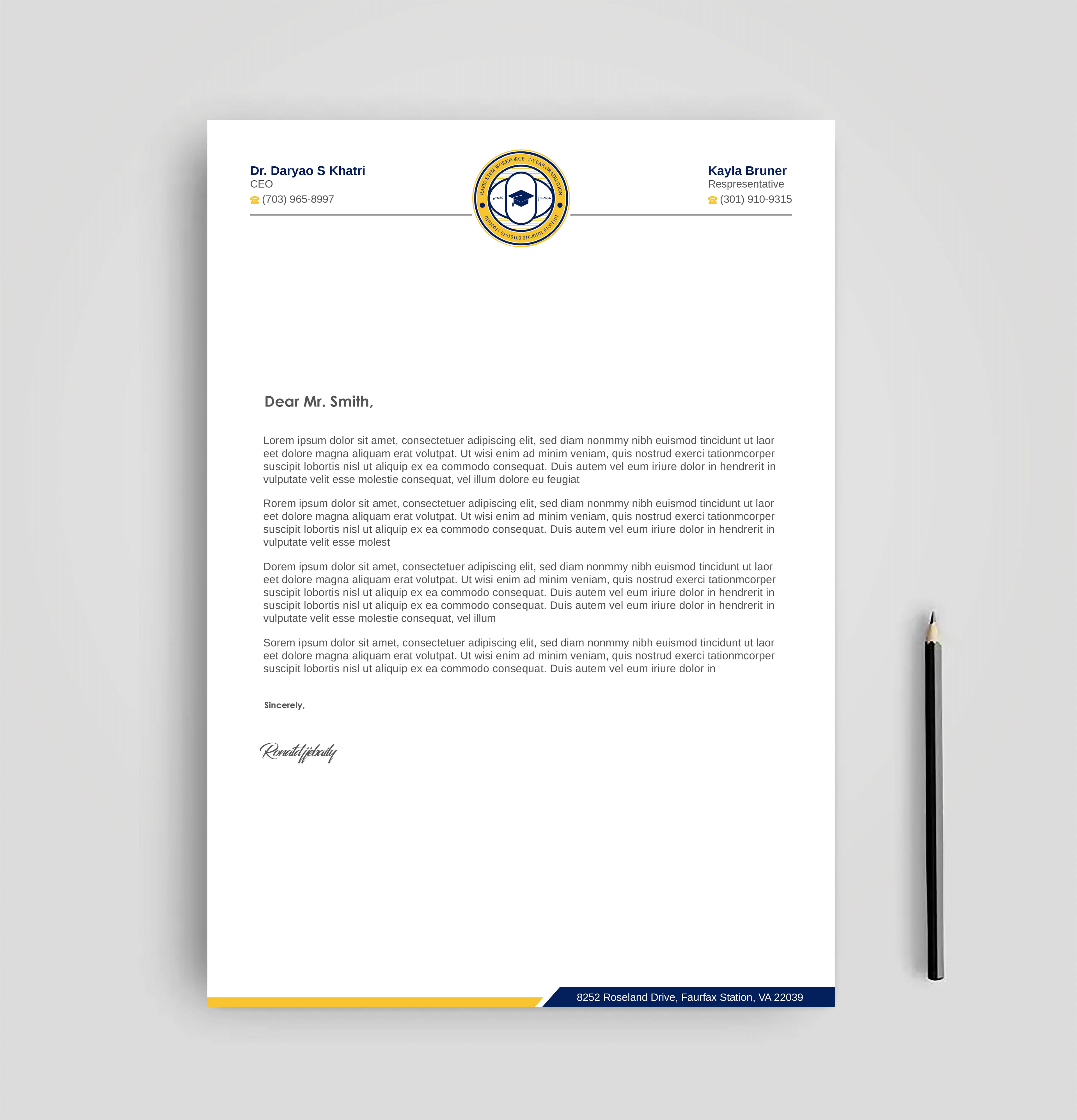 Diseño de Membrete por Imagine design000 para este proyecto | Diseño #36572088