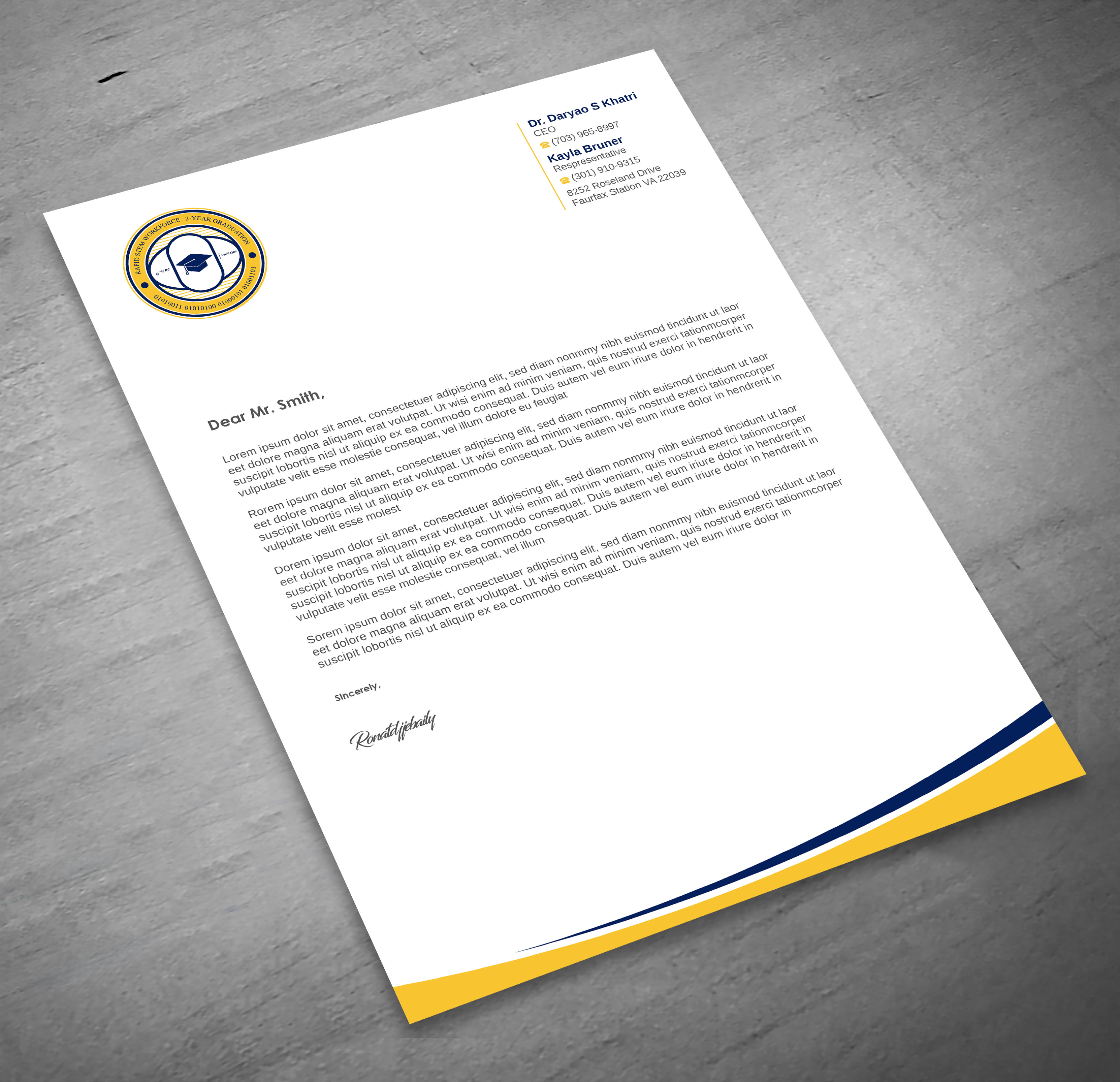 Diseño de Membrete por Imagine design000 para este proyecto | Diseño #36572109