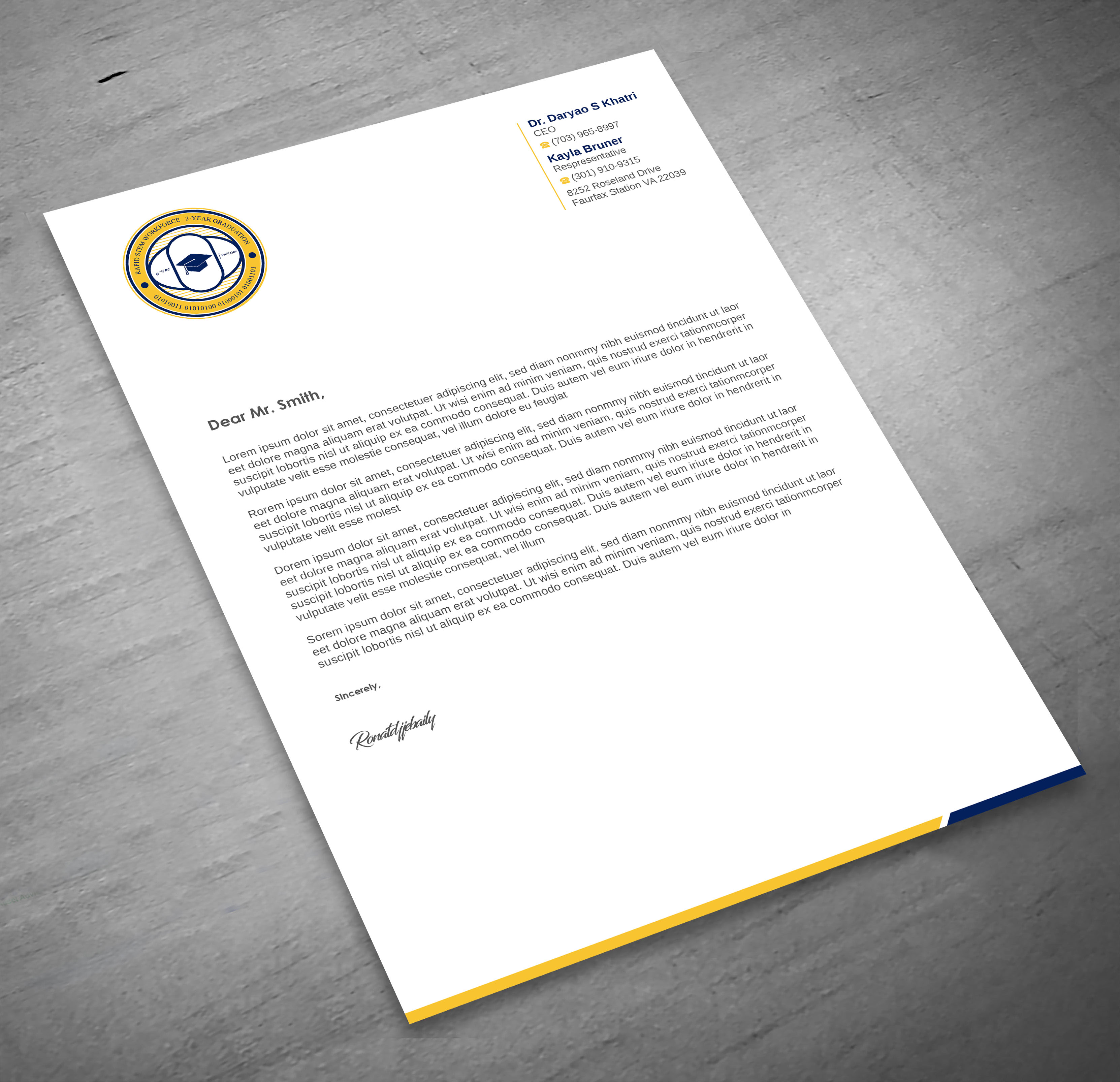 Diseño de Membrete por Imagine design000 para este proyecto | Diseño #36572110