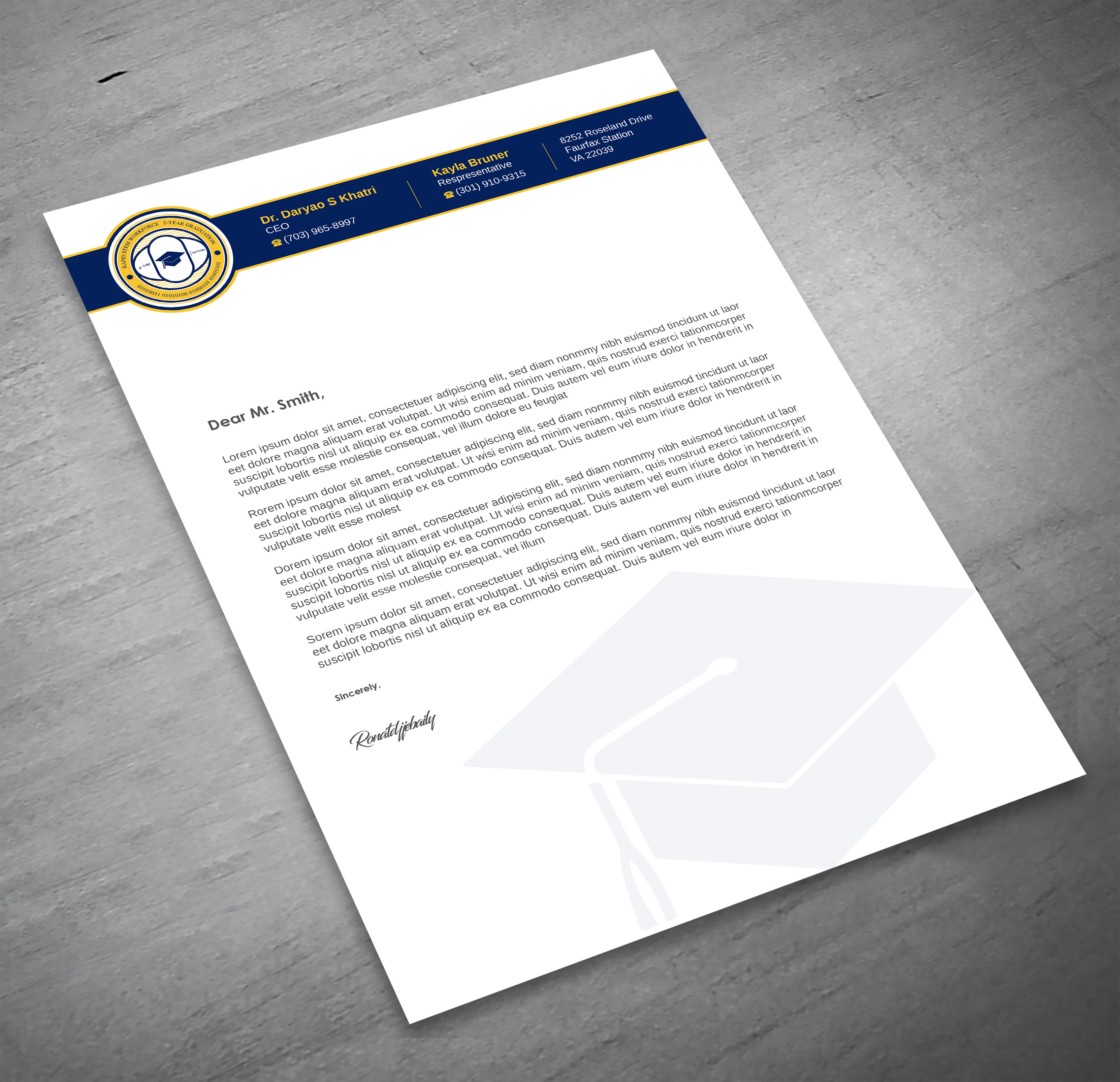 Diseño de Membrete por Imagine design000 para este proyecto | Diseño #36572111